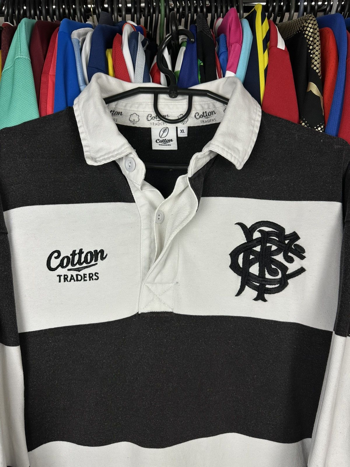 Cotton Traders BARBARIANS RUGBY UNION SHIRT JERSEY COTTON TRADERS 2010 2011 Size US L / EU 52-54 / 3 - 4 Thumbnail