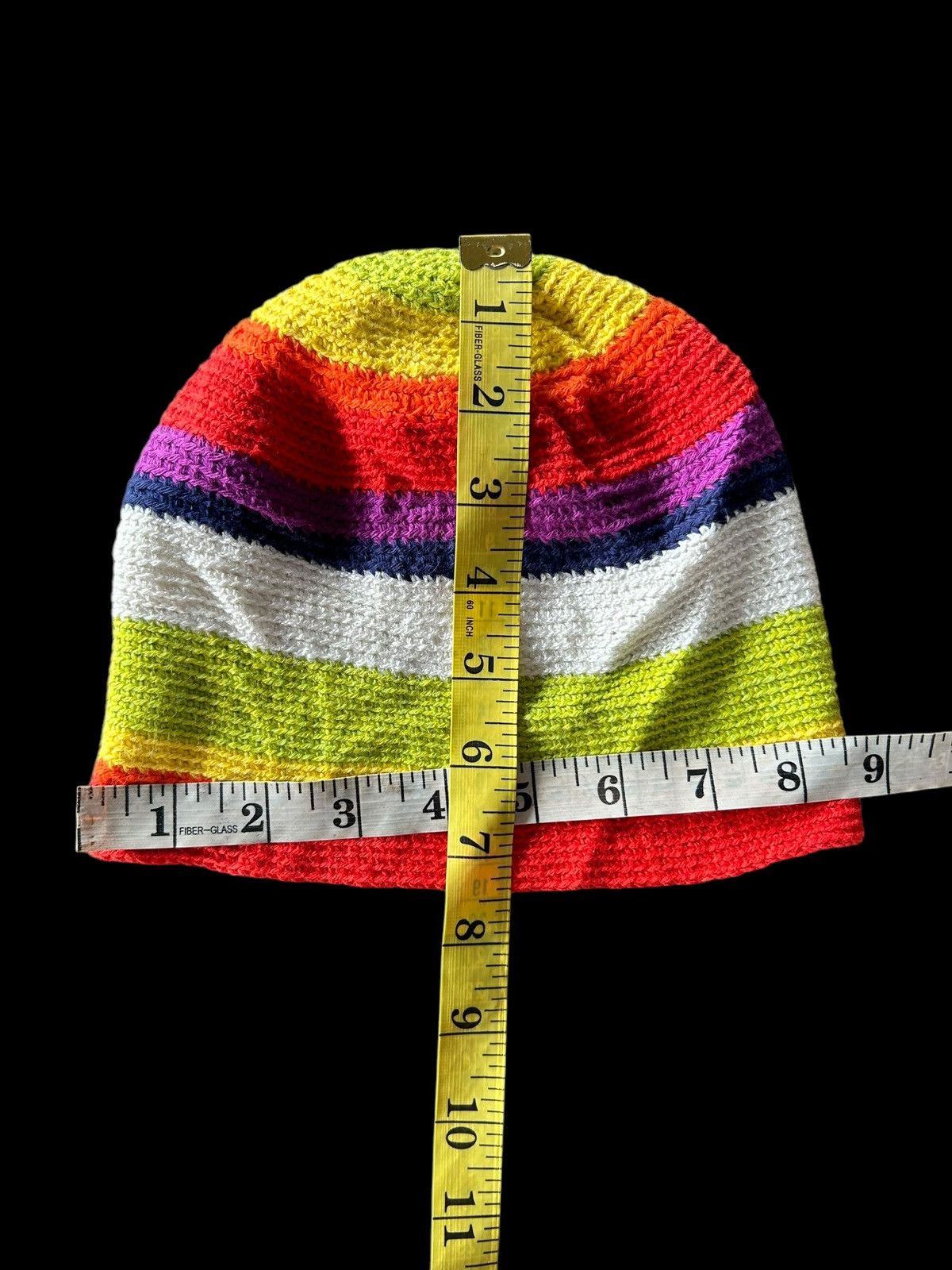 Japanese Brand × Kapital × Vintage Crochet Knitted Handmade Rare Beanie Hats ☠️☠️ Size ONE SIZE - 6 Thumbnail