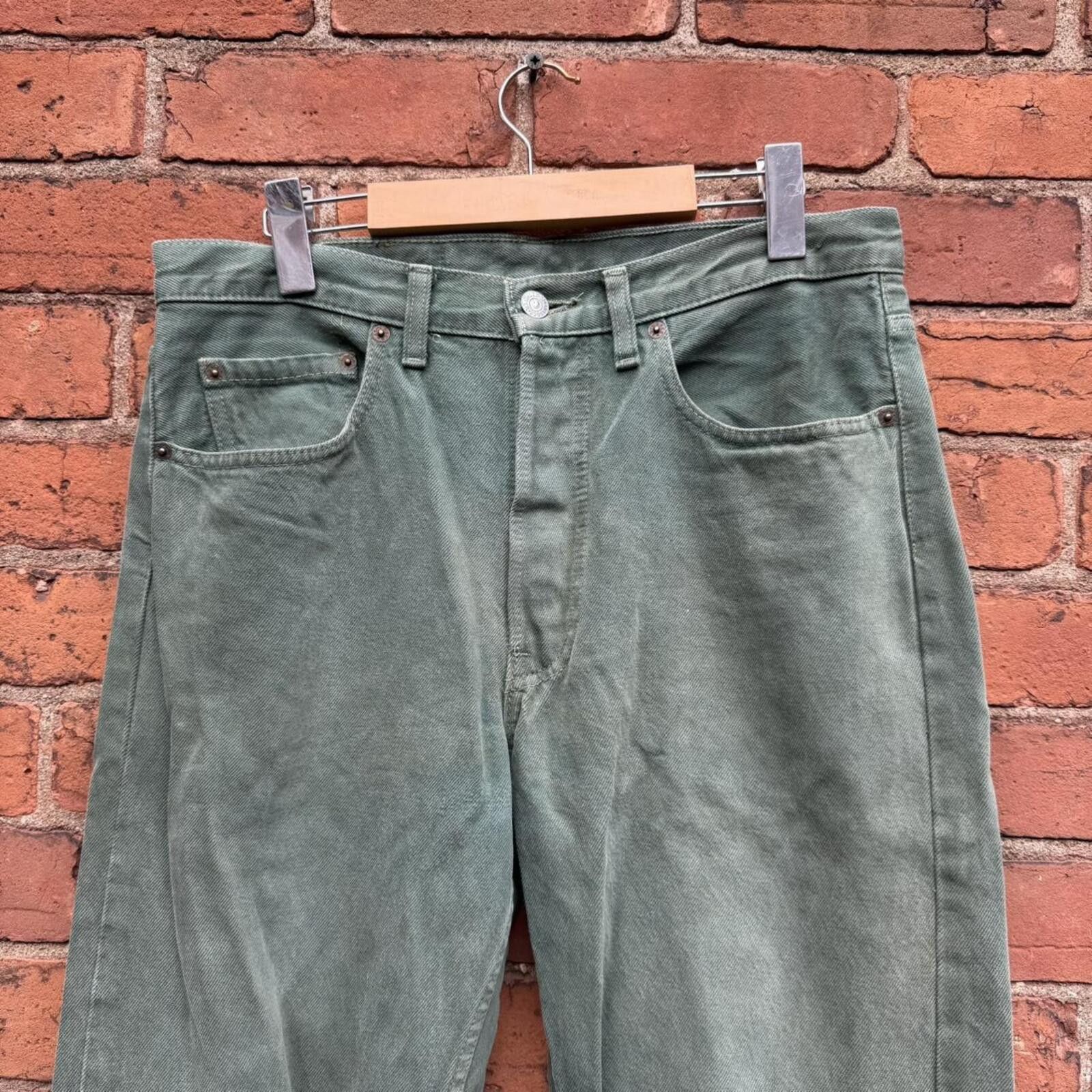 Levi's vintage Levi’s 501 jeans green made in Canada 90s Size US 32 / EU 48 - 2 Thumbnail