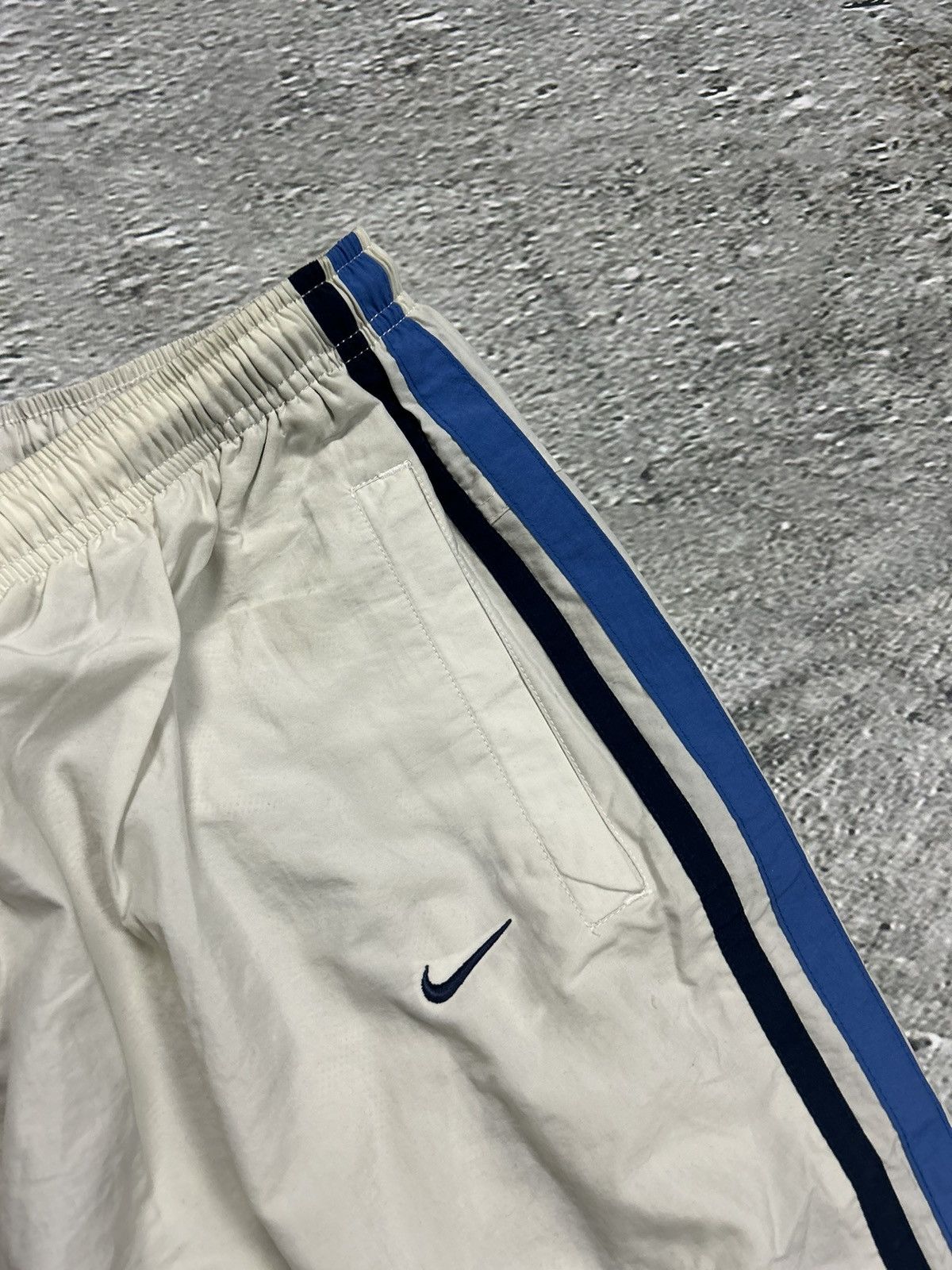 Nike × Vintage Nike track suit vintage white nylon pants jacket drill Y2K Size US XL / EU 56 / 4 - 7 Thumbnail