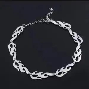 Jewelry × Vintage Fashion Flame Necklace Choker Size ONE SIZE - 1 Thumbnail