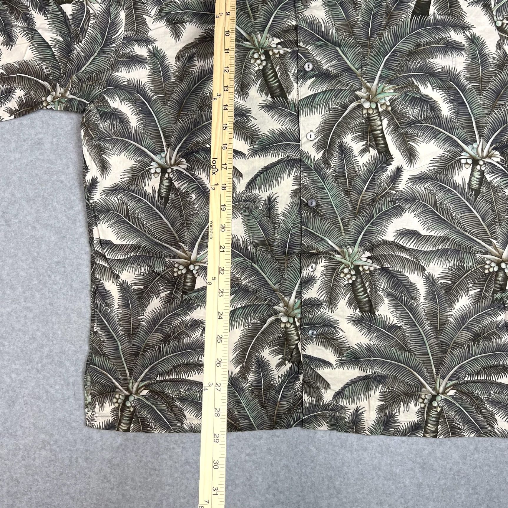 Tori Richard Tori Richard Shirt Mens XL Brown Tan Palm Tree Hawaiian Aloha Button Up Cotton Size US XL / EU 56 / 4 - 3 Thumbnail