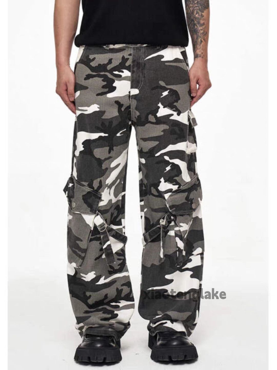 Designer × Japanese Brand × Vintage unisex outdoor utility military tactical cargo camo pants Size US 32 / EU 48 - 2 Thumbnail