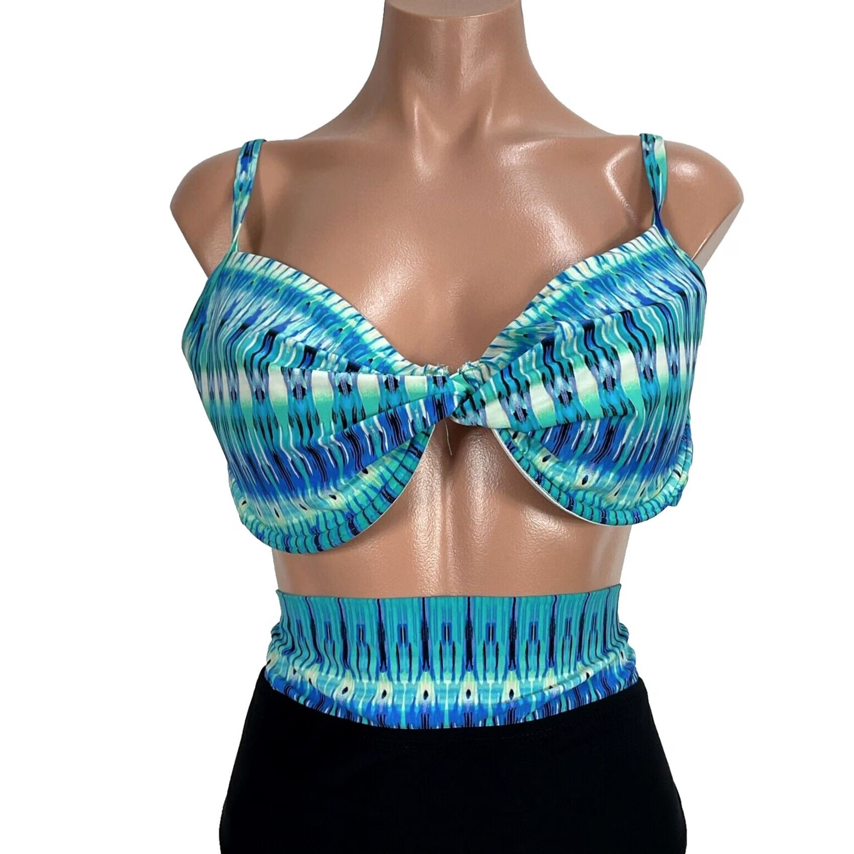 Vintage Vintage Christina 80s Womens Bikini Two Piece Size ONE SIZE - 3 Thumbnail