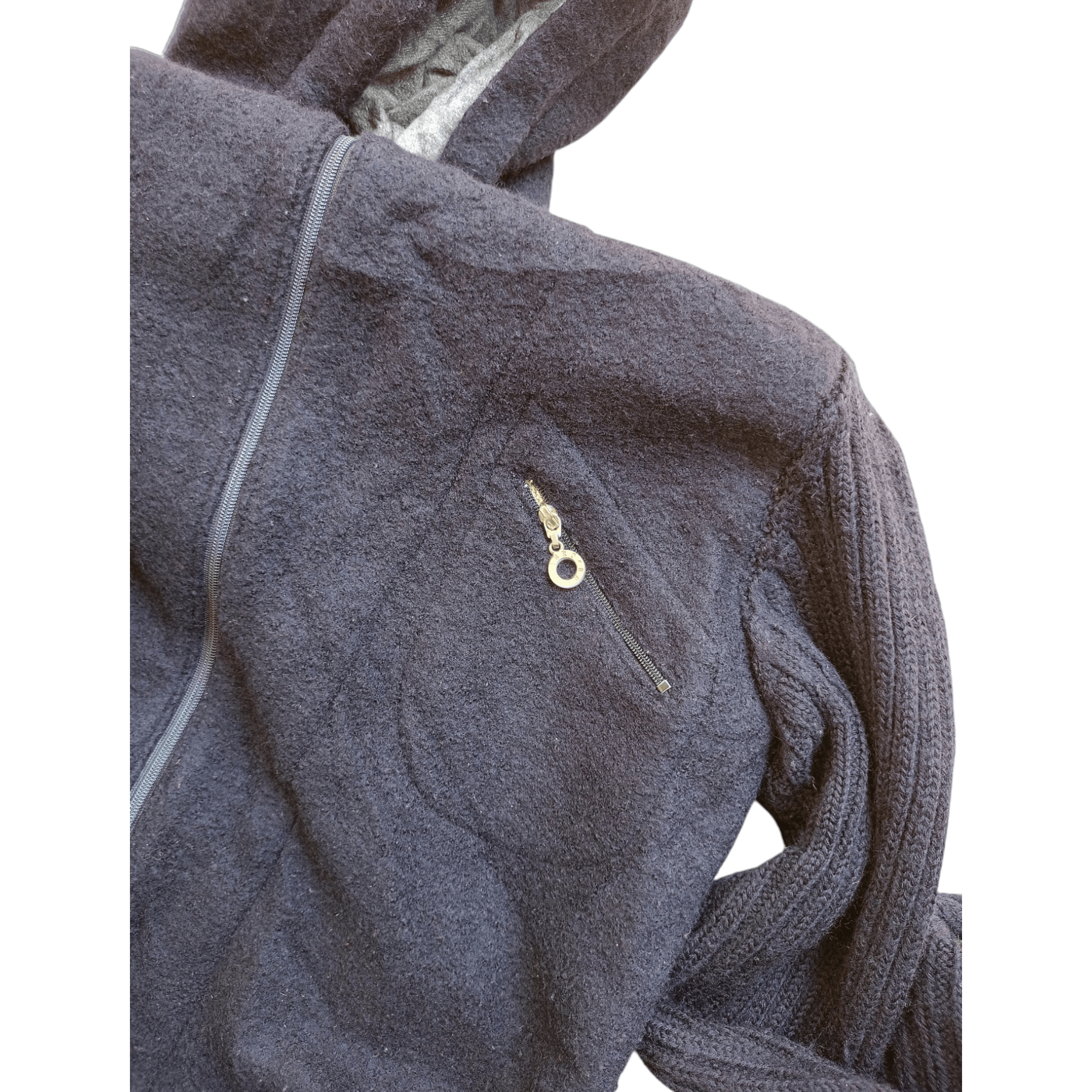 Japanese Brand × Vintage Zero Zone Japan Brand Long Sleeve Black Women Hoodie Size M / US 6-8 / IT 42-44 - 9 Thumbnail