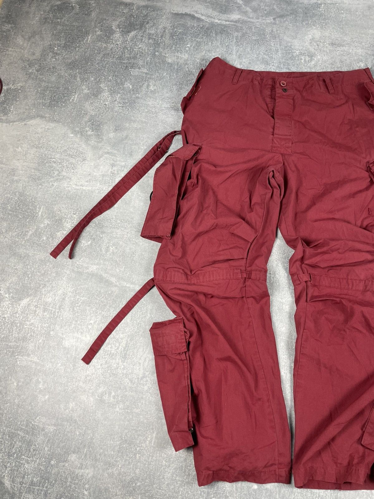Vintage ❤️🔥 Baggy bondage Y2K cotton pants ❤️🔥 Size US 33 - 5 Thumbnail