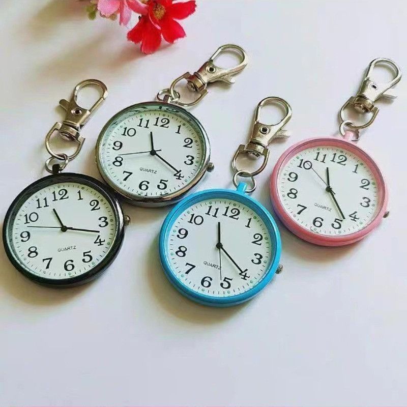 Other New Tiny Cute Quartz Pocket Watch with Keyring Men Women Size ONE SIZE - 2 Thumbnail
