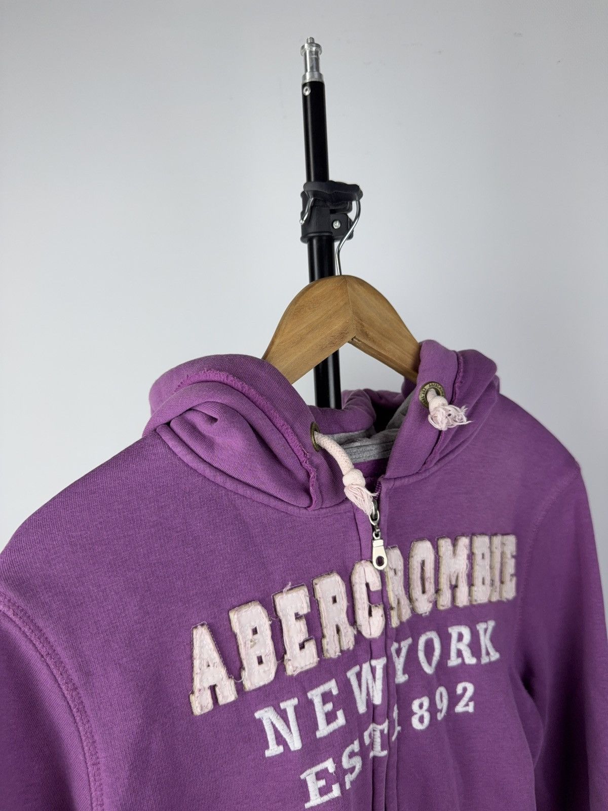 Abercrombie & Fitch Vintage Y2K Abercrombie & Fitch Zip Hoodie New York Logo Size M / US 6-8 / IT 42-44 - 5 Thumbnail