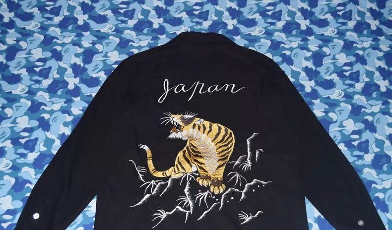 Wacko Maria Wacko maria Embroidered Tiger Roar Hawaiian Long Sleeve Sh Size US M / EU 48-50 / 2 - 4 Thumbnail