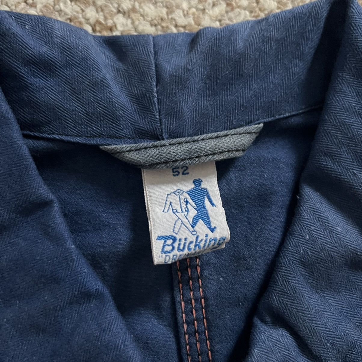 Vintage German herringbone hbt sun faded works vintage jacket Size US L / EU 52-54 / 3 - 3 Thumbnail