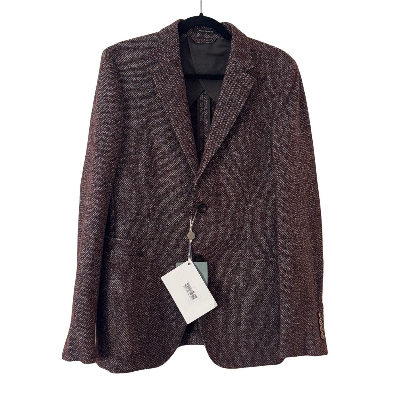 Ermenegildo Zegna Ermenegildo Zegna NWT Lambskin Leather Trim Blazer Size 50R - 1 Thumbnail