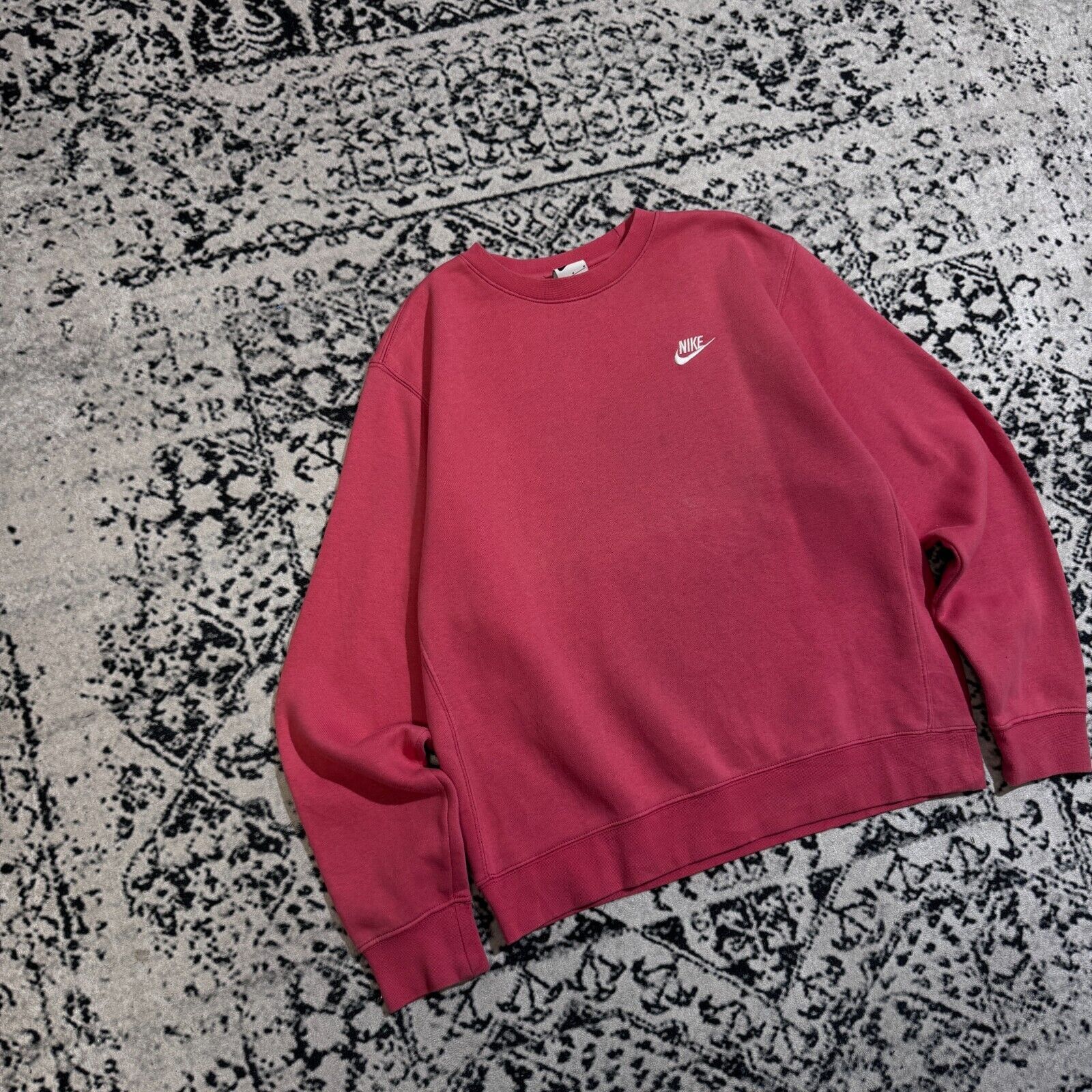 Nike × Vintage Vintage Nike Unisex Pink Cotton Sweatshirt Size M Size US M / EU 48-50 / 2 - 3 Thumbnail