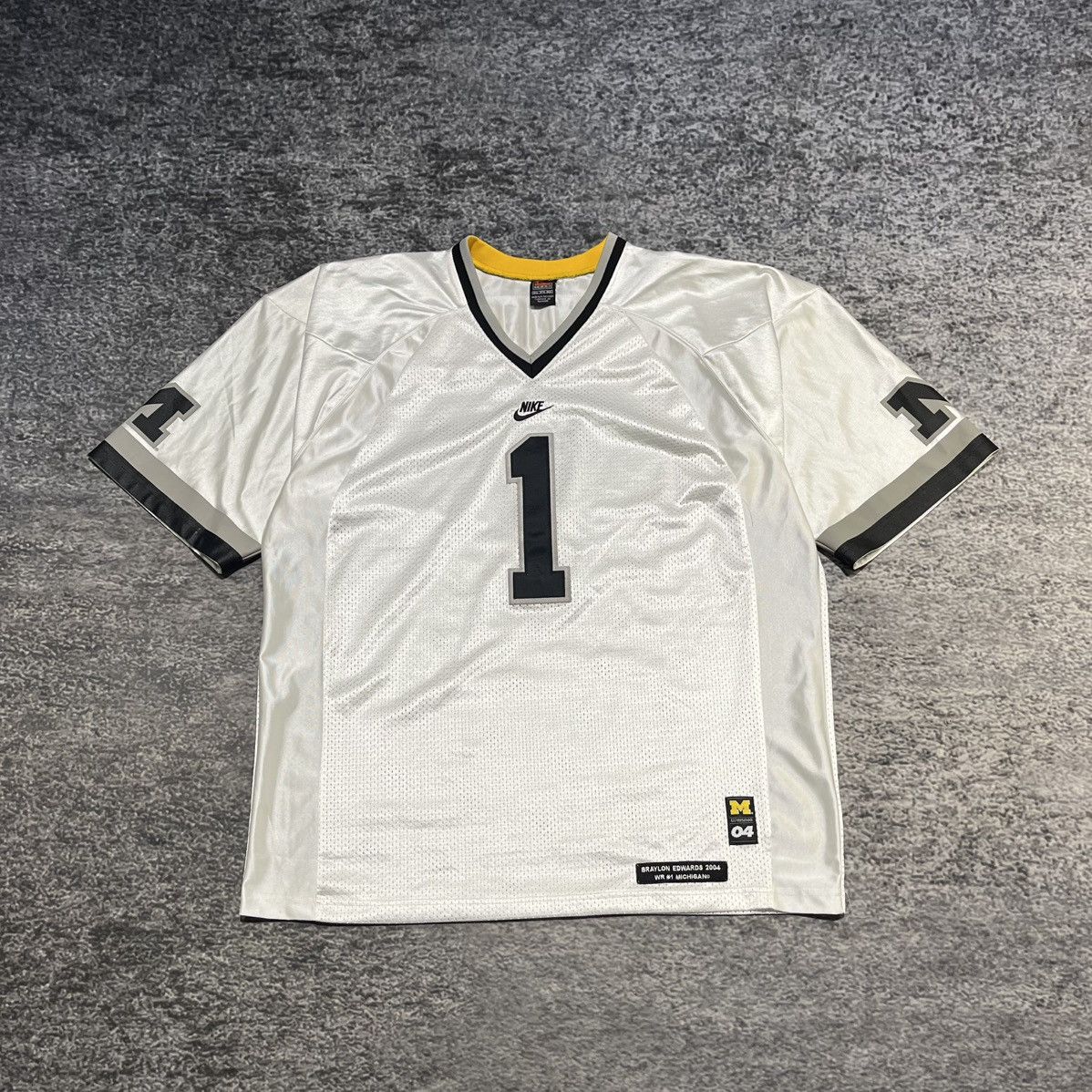 Nike Braylon Edwards #1 Michigan Wolverines Jersey Size Away XXL Size US XXL / EU 58 / 5 - 1 Thumbnail