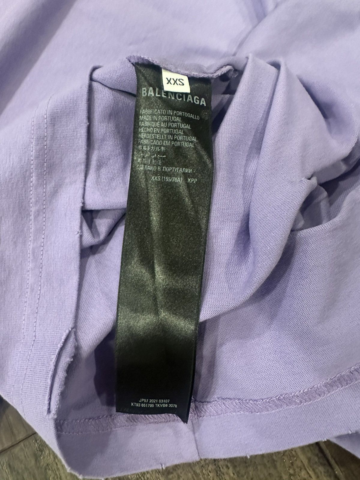 Balenciaga Balenciaga Purple TShirt Size US XXS / EU 40 - 8 Thumbnail