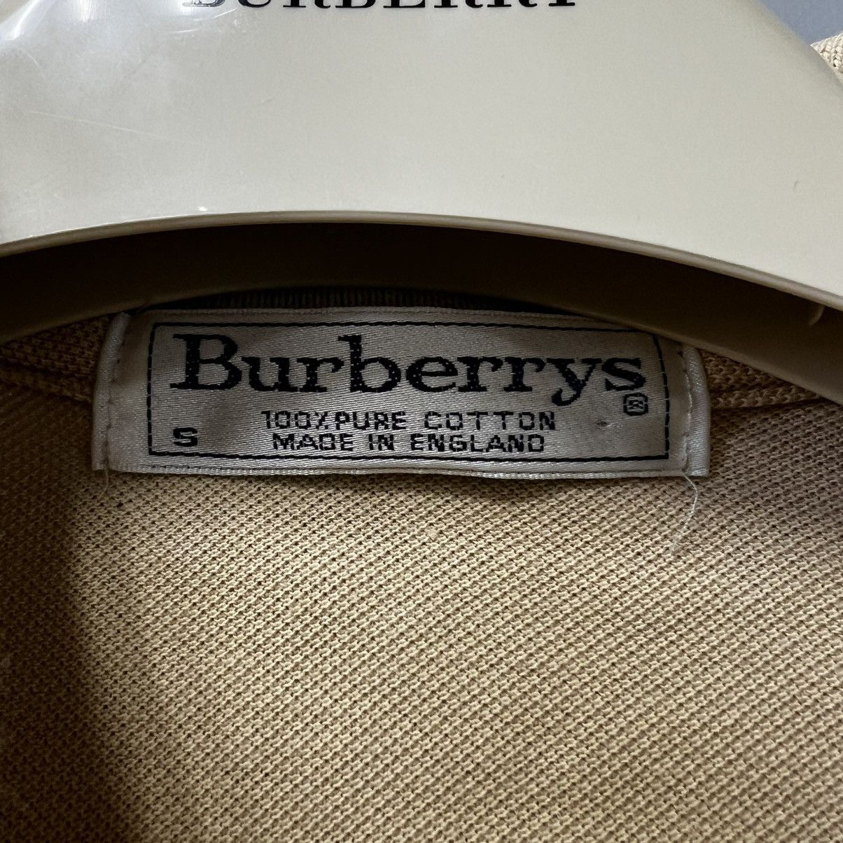 Burberry × Vintage Vintage Burberrys Polo Shirt 90s beige Size US S / EU 44-46 / 1 - 8 Thumbnail