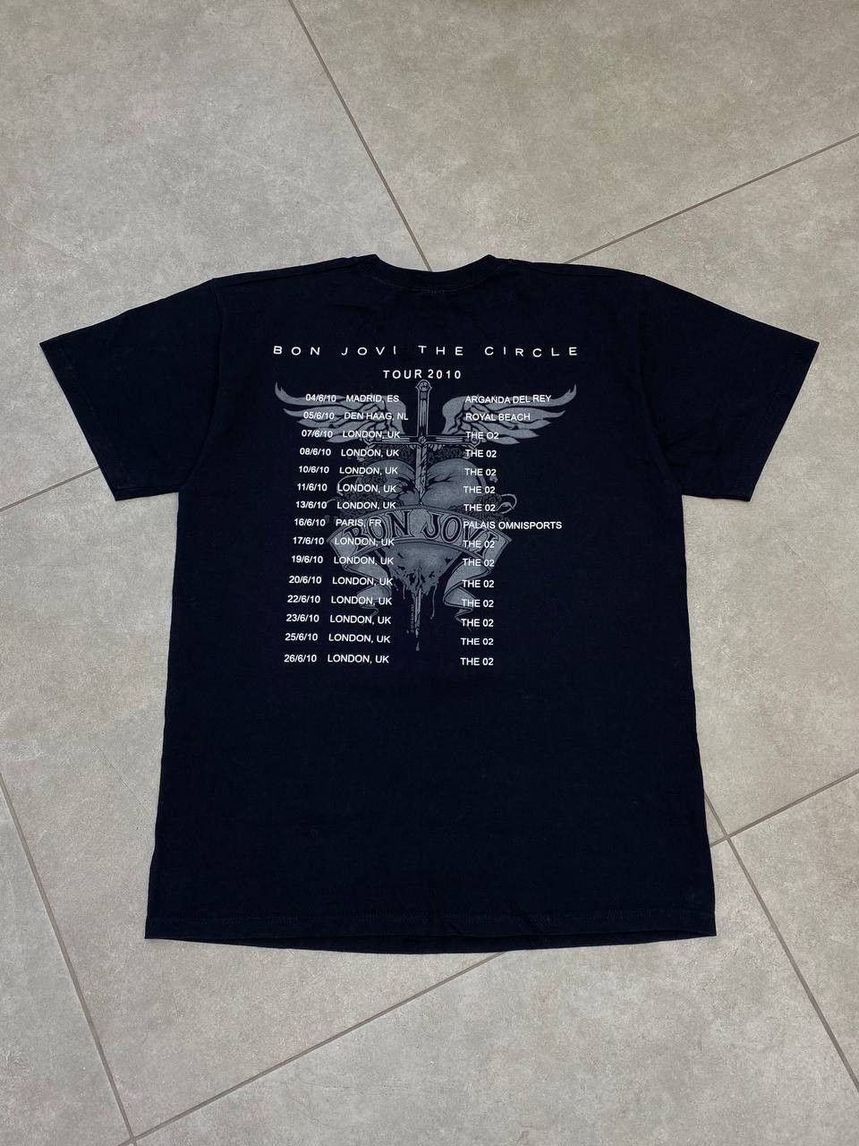 Bon Jovi Vintage Bon Jovi 2010 The Circle Europe Tour Promo T-Shirt Size US L / EU 52-54 / 3 - 2 Thumbnail