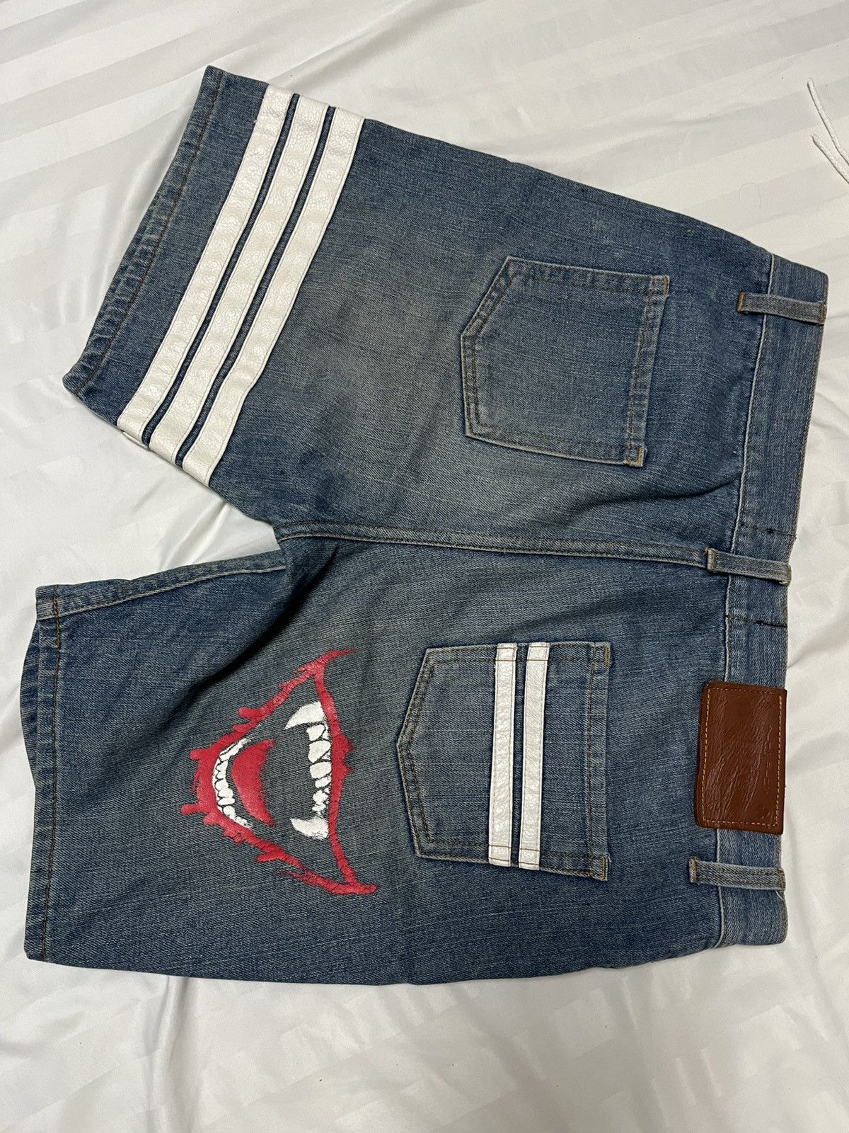 Other Holdem Denim Distressed Bird Shorts (Size M / W31) Size US 32 / EU 48 - 3 Thumbnail