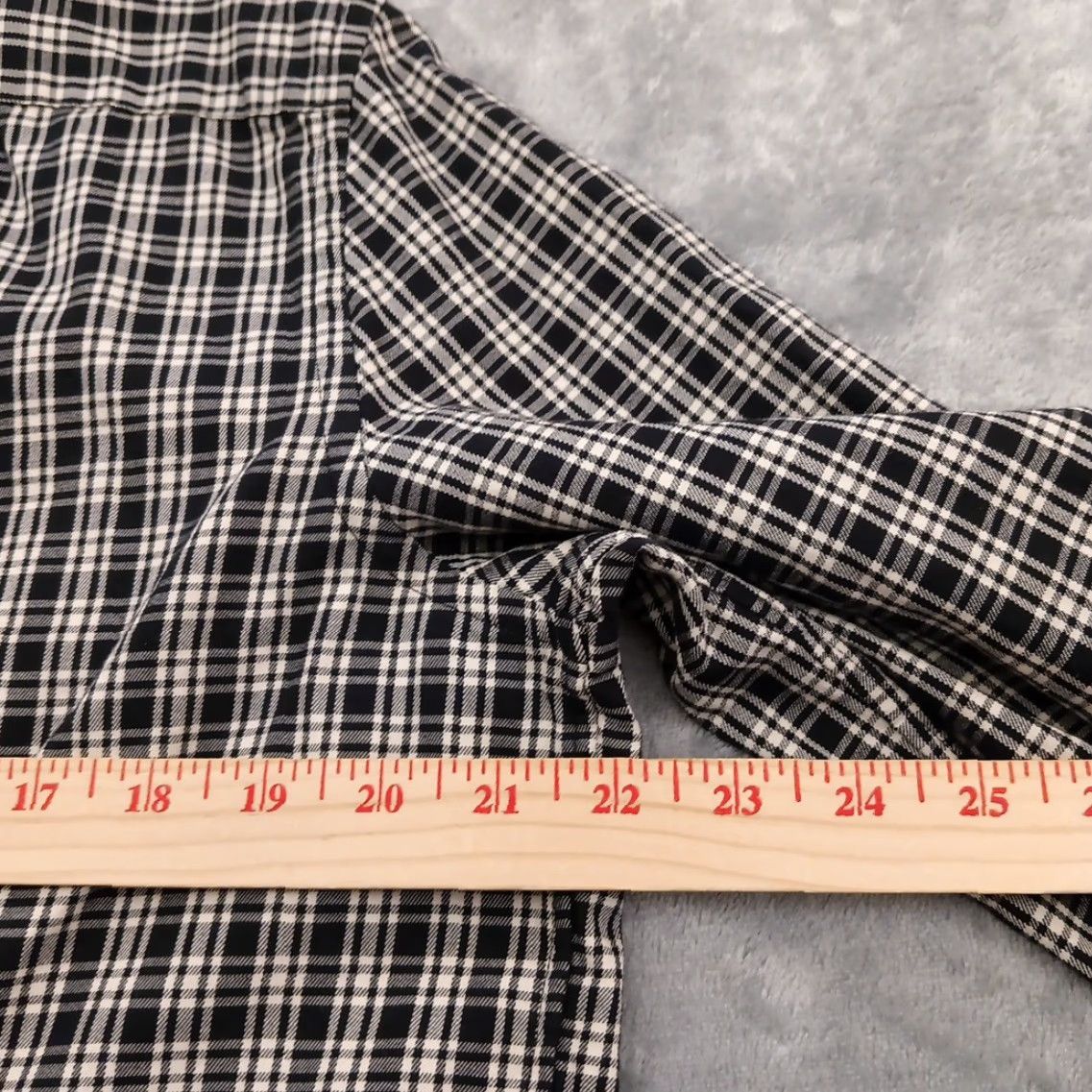 Chaps Chaps Shirt Womens XL Black Plaid Long Sleeve Button Up Pockets Cotton Size XL / US 12-14 / IT 48-50 - 7 Thumbnail