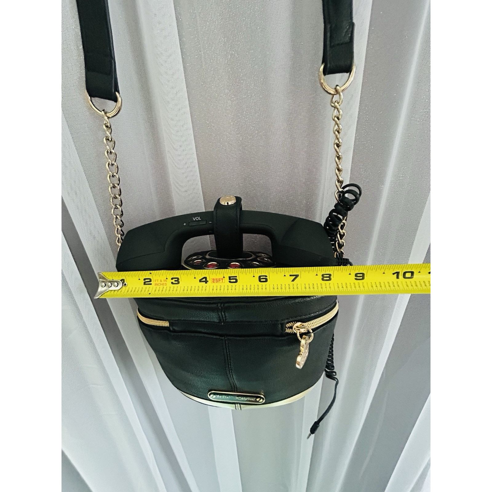 Betsey Johnson Betsey Johnson Telephone Bag BLACK Shoulder Crossbody Purse Size ONE SIZE - 8 Thumbnail