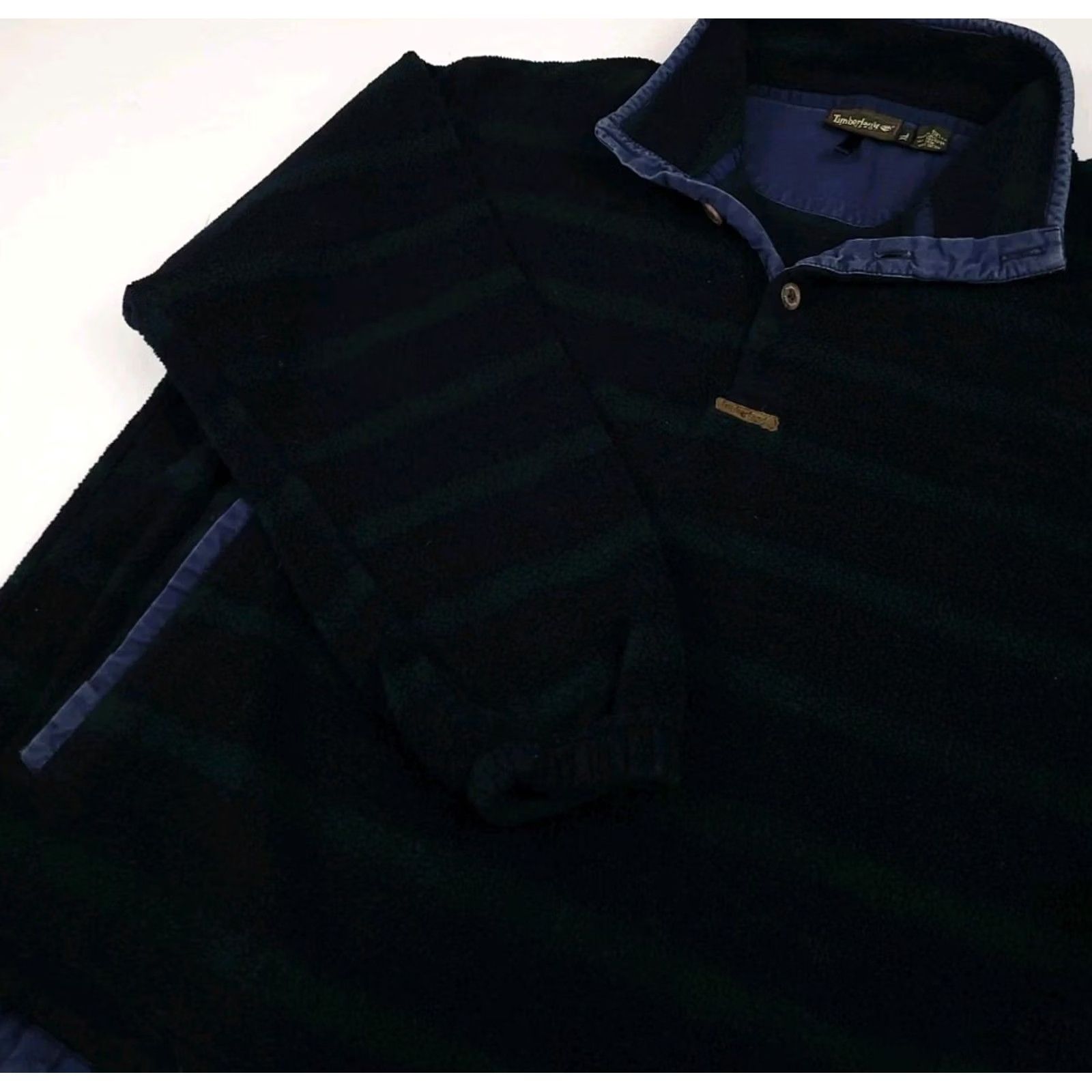 Timberland VINTAGE Timberland Weathergear Striped Fleece Sweatshirt Pullover Men XL Blue 90s Size US XL / EU 56 / 4 - 7 Thumbnail