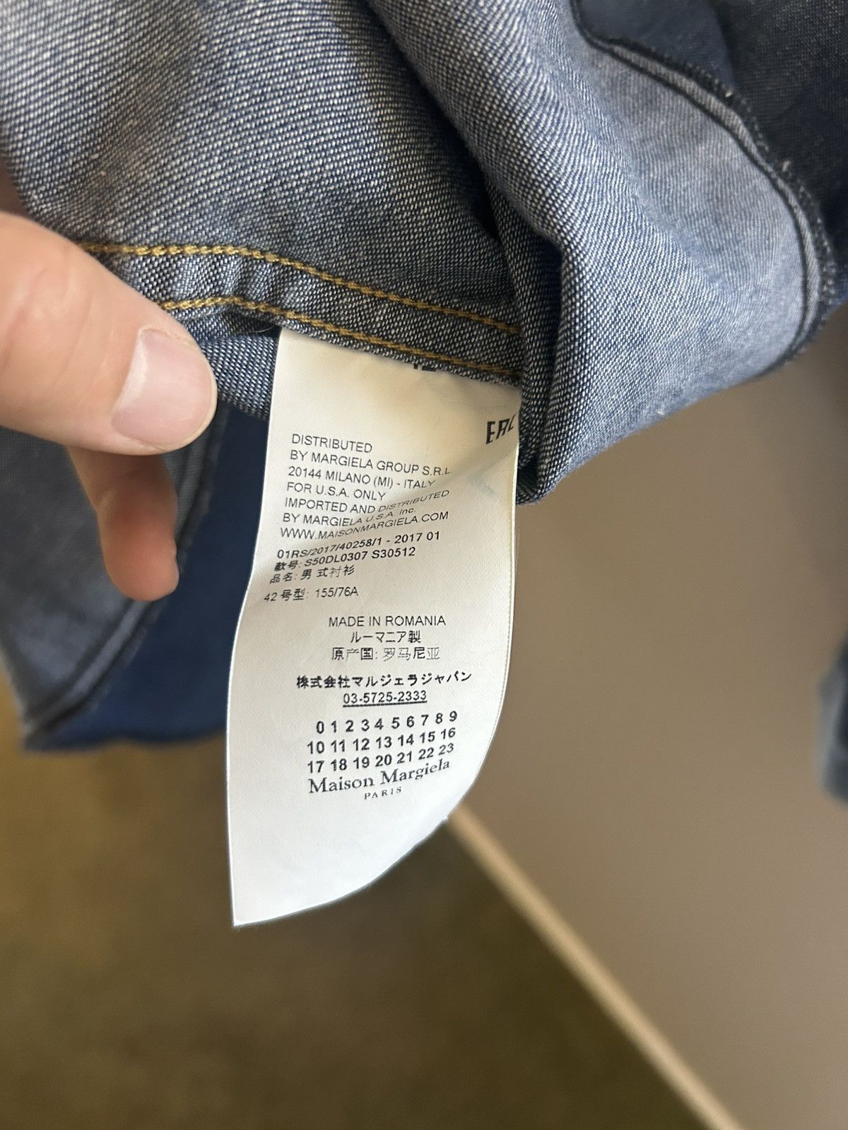 Maison Margiela Maison Margiela Indigo Western Denim 10 Shirt Size US L / EU 52-54 / 3 - 5 Thumbnail