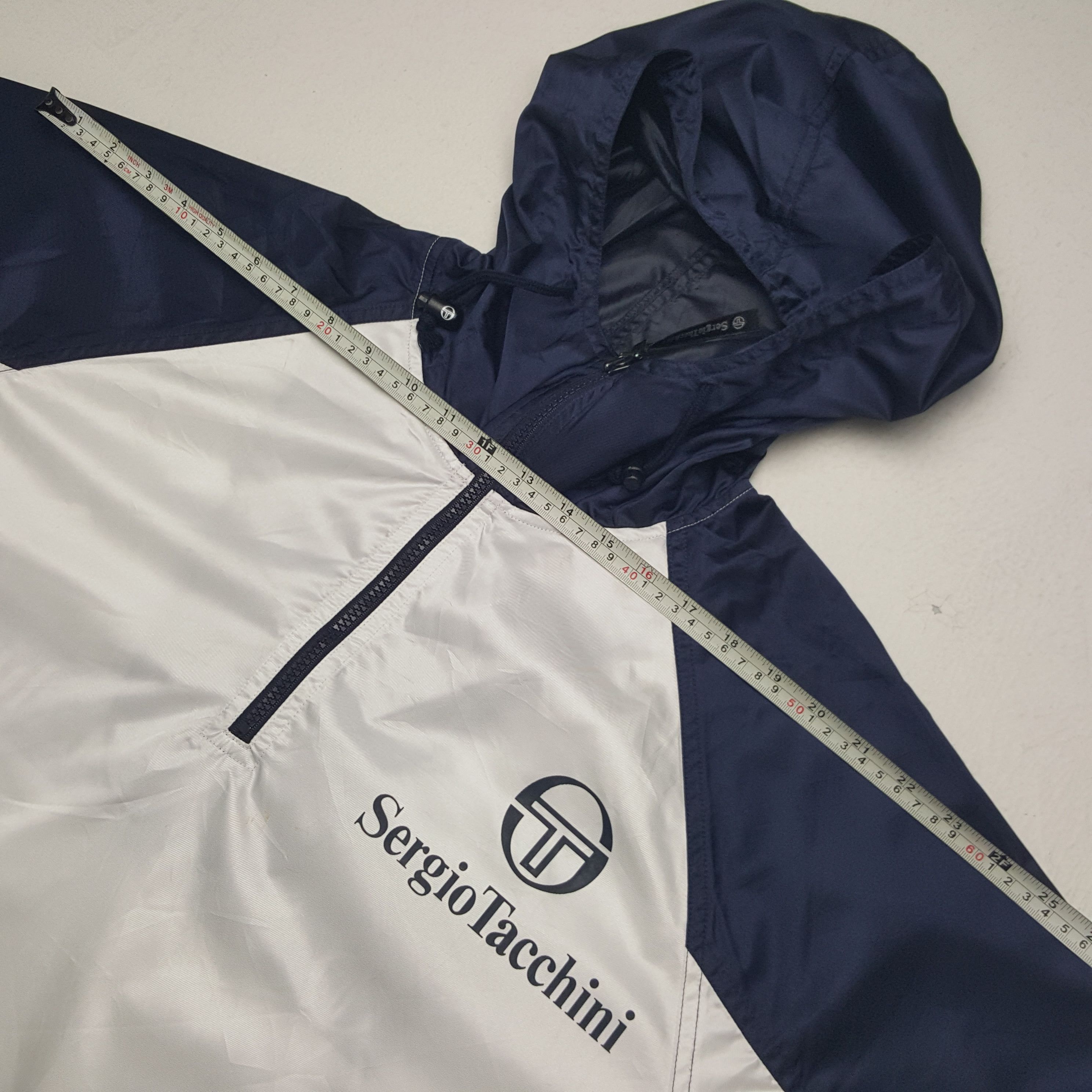 Sergio Tacchini × Vintage Vintage Sergio Tacchini Sports Style Windbreaker Jacket Size US XL / EU 56 / 4 - 6 Thumbnail