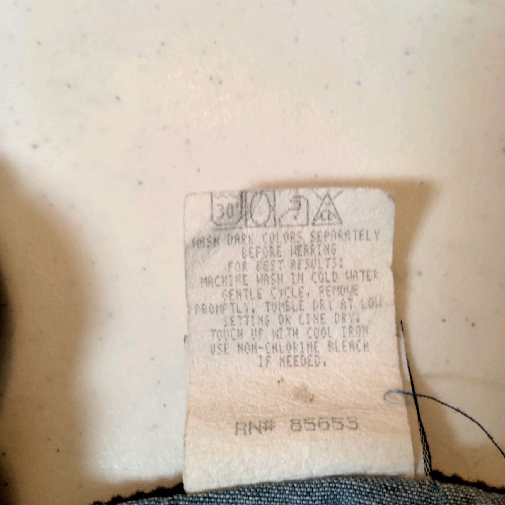 Vintage VINTAGE Stephanie K Koret Denim Vest Chambray Women L Blue Patchwork Zip Boho Hippie Jean Vest Size 36" / US 14 / IT 50 - 7 Thumbnail