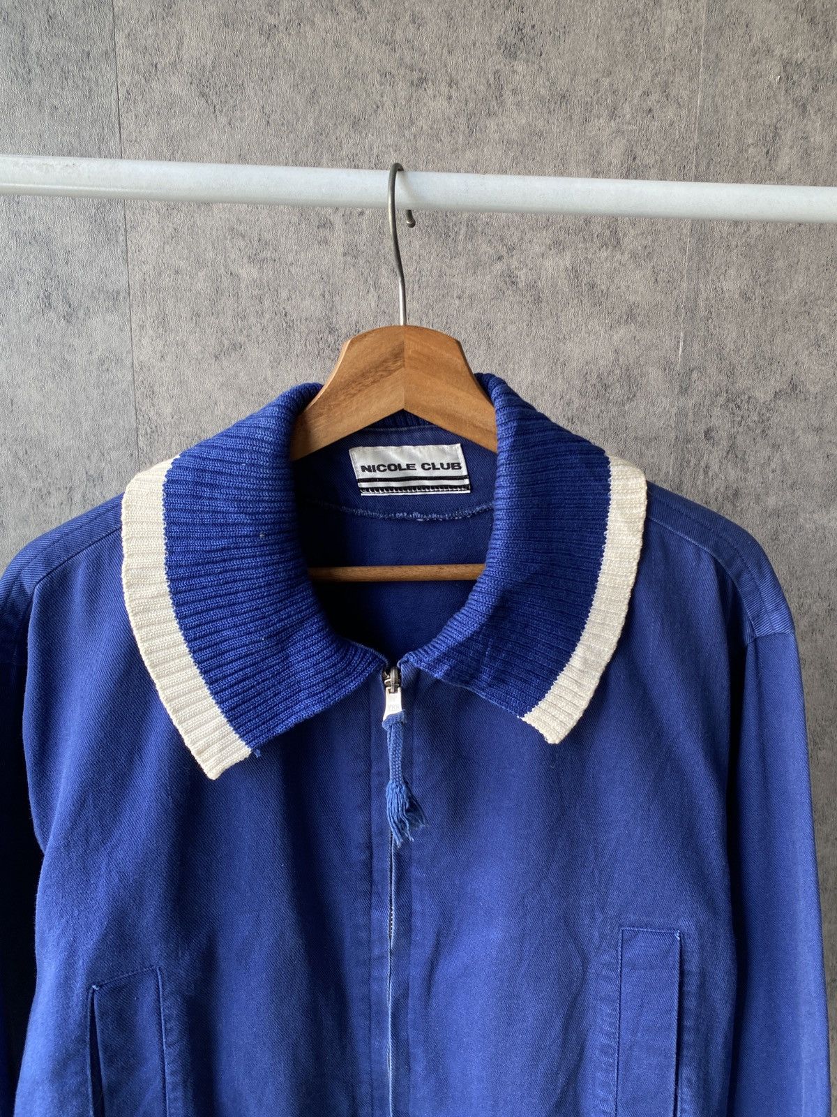 Japanese Brand Vintage 90s Nicole Club Big Lock Back Design Blue Faded Size US M / EU 48-50 / 2 - 3 Thumbnail