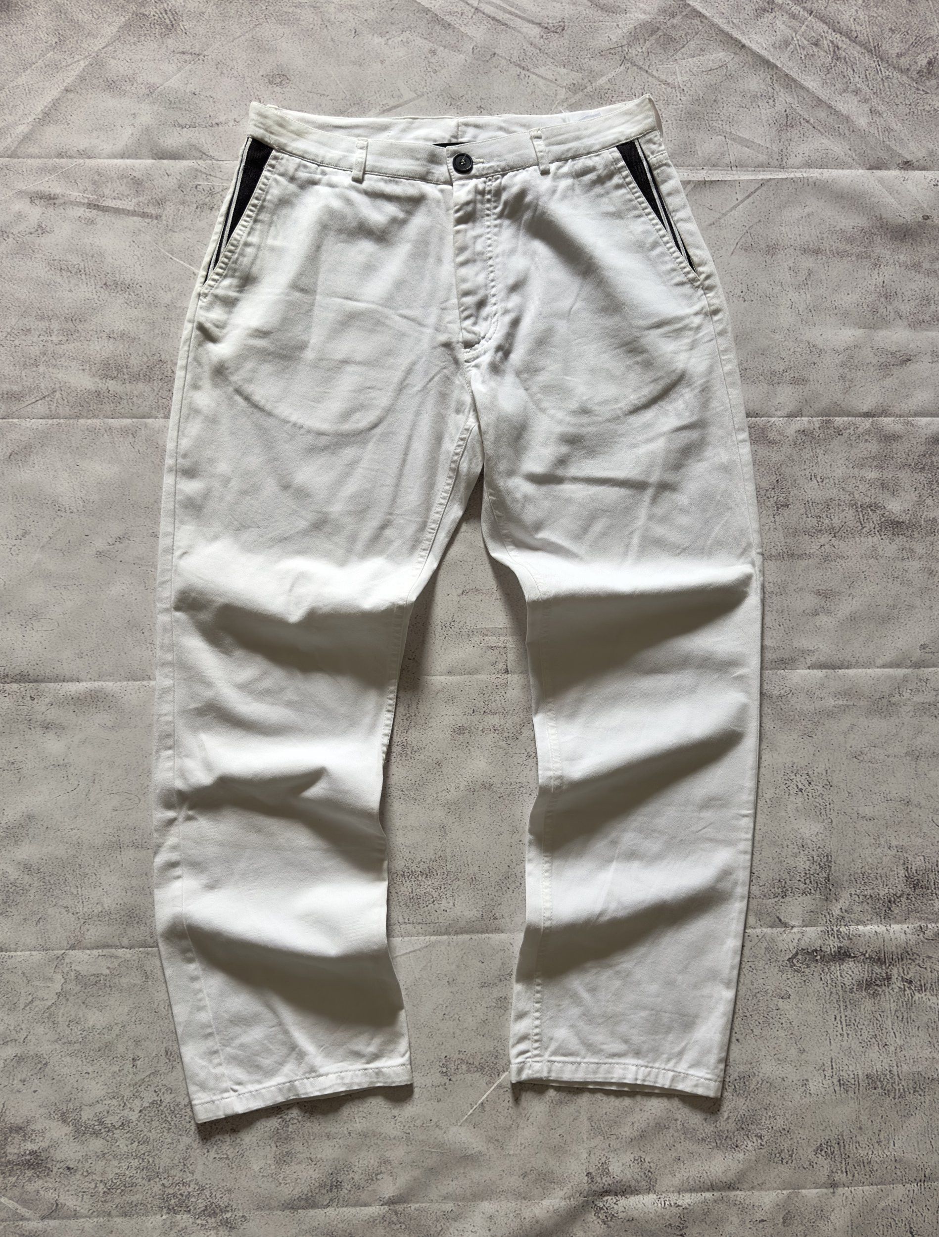 Givenchy Givenchy Men's White Cotton Pants IT44 Size US 31 - 2 Thumbnail