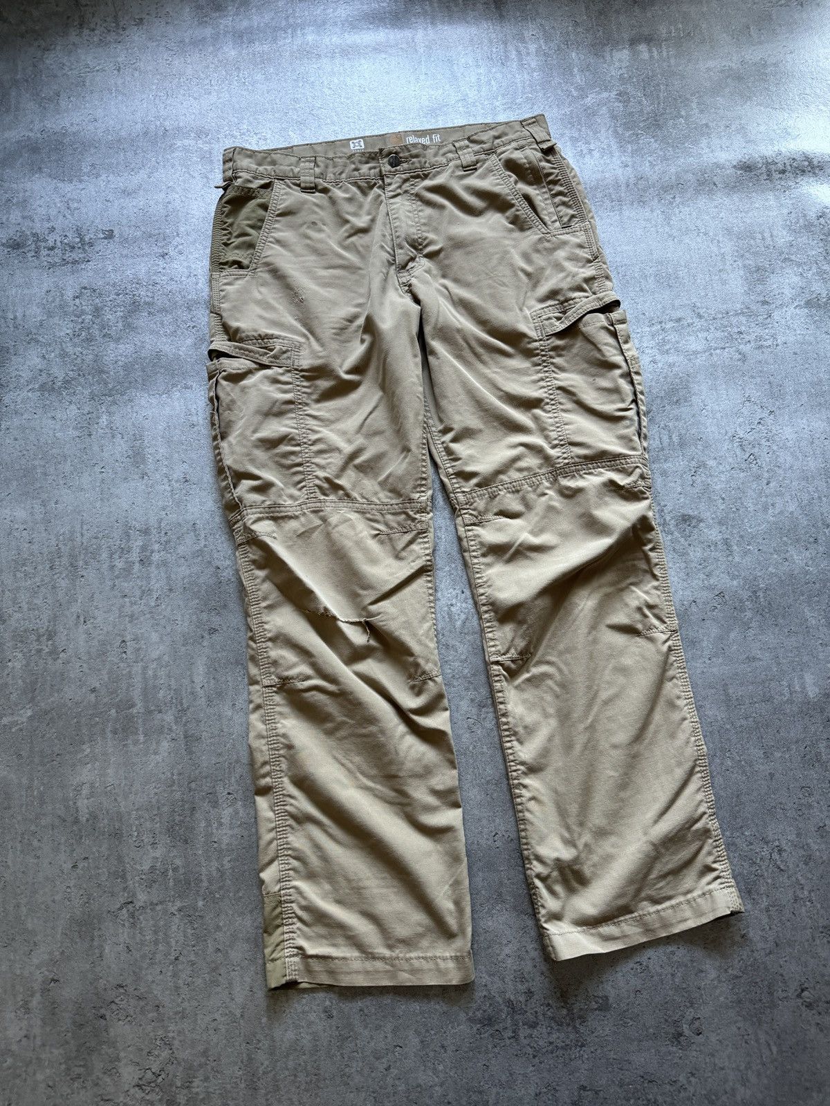 Carhartt × Vintage Carhartt wokrwear pants baggy logo vintage thrashed kanye Size US 36 / EU 52 - 9 Thumbnail