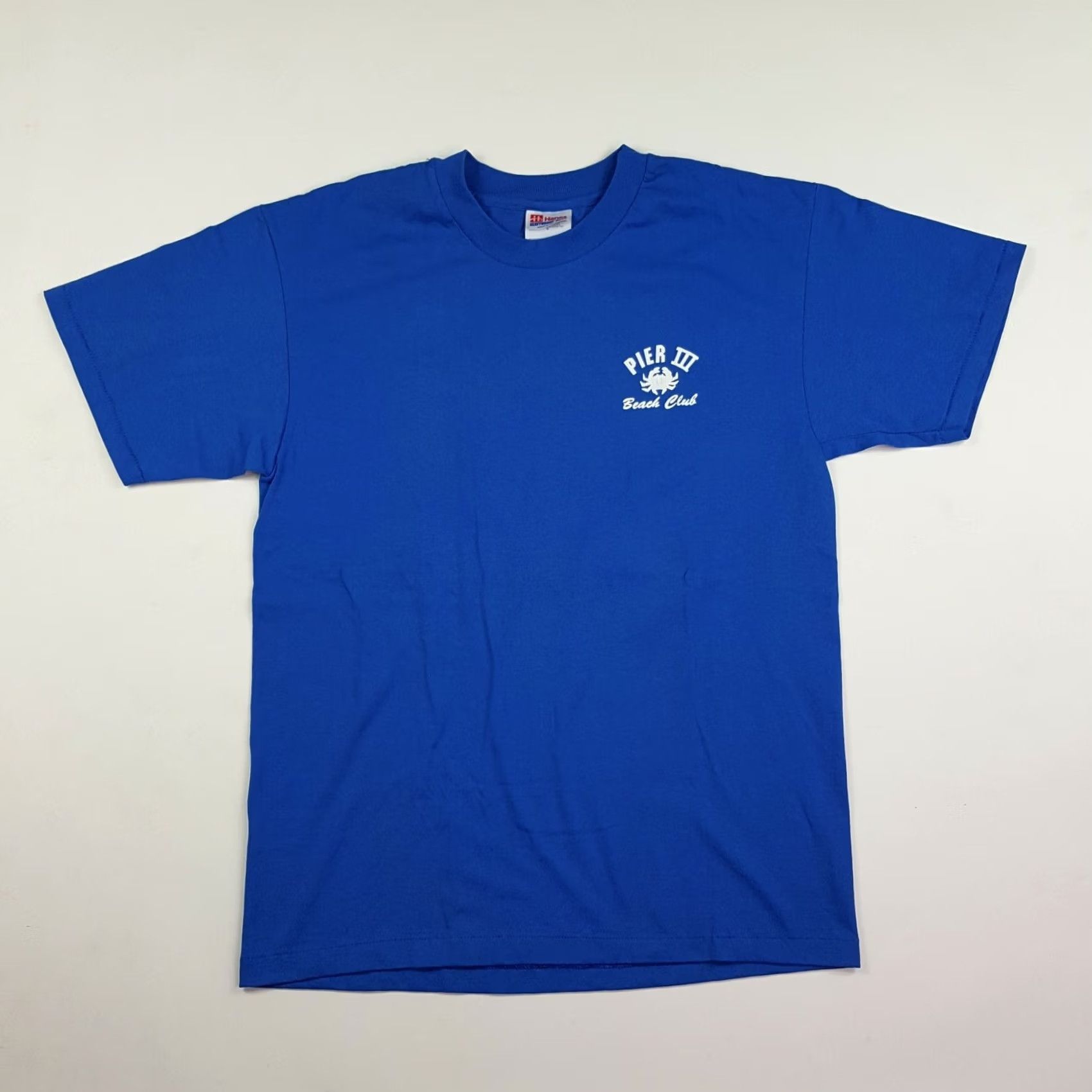 Hanes VINTAGE Beach Club T-Shirt Men XS? Hmm Size US M / EU 48-50 / 2 - 4 Thumbnail