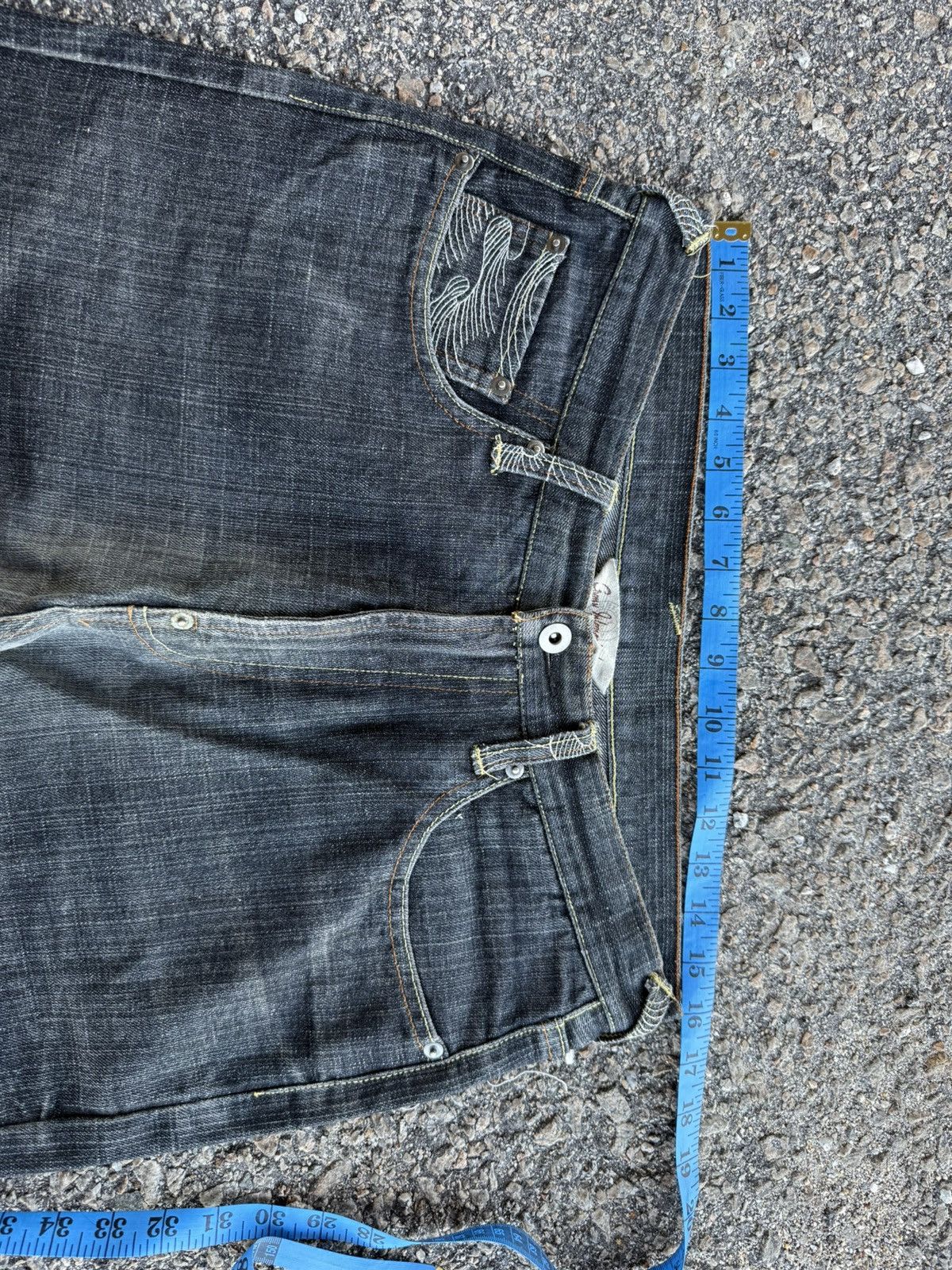 Japanese Brand × Jean × Vintage VINTAGE GUMU INTERNATIONAL BLACK JEAN DENIM PANTS Size US 32 / EU 48 - 6 Thumbnail