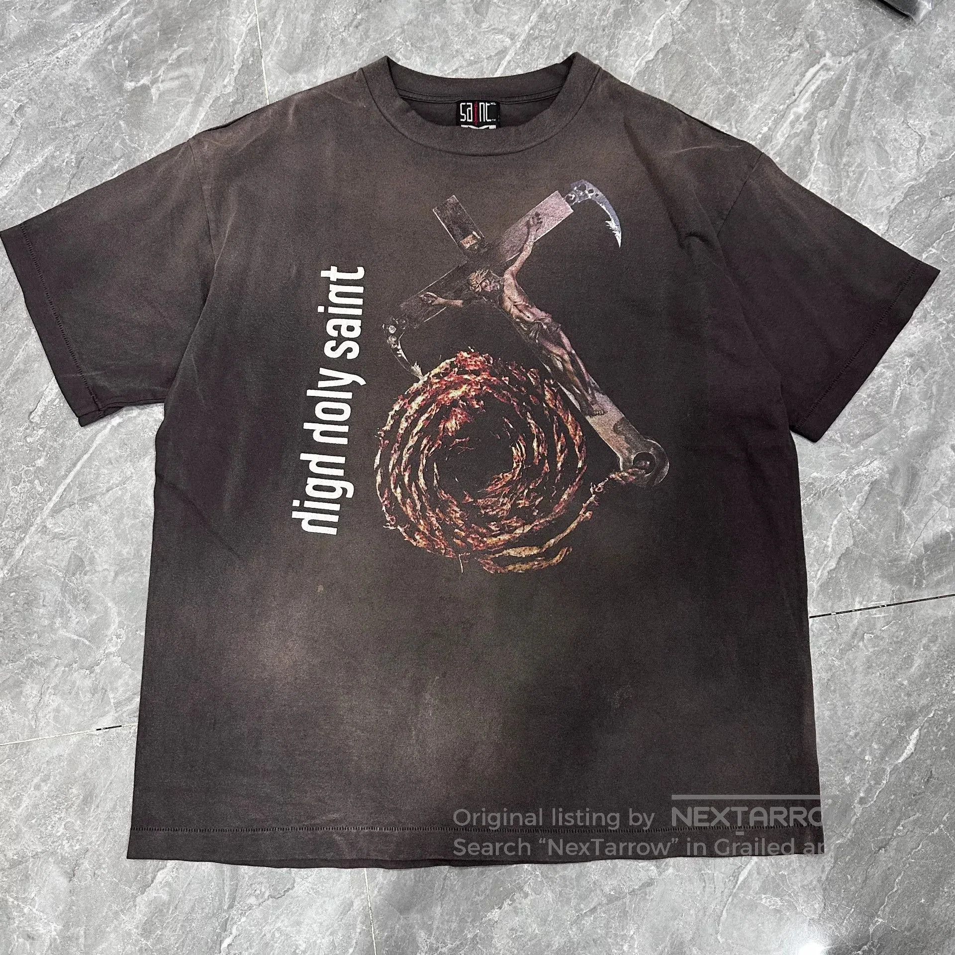 Saint Michael Saint Michael Black Washed Short Sleeve. Size US XL / EU 56 / 4 - 1 Thumbnail