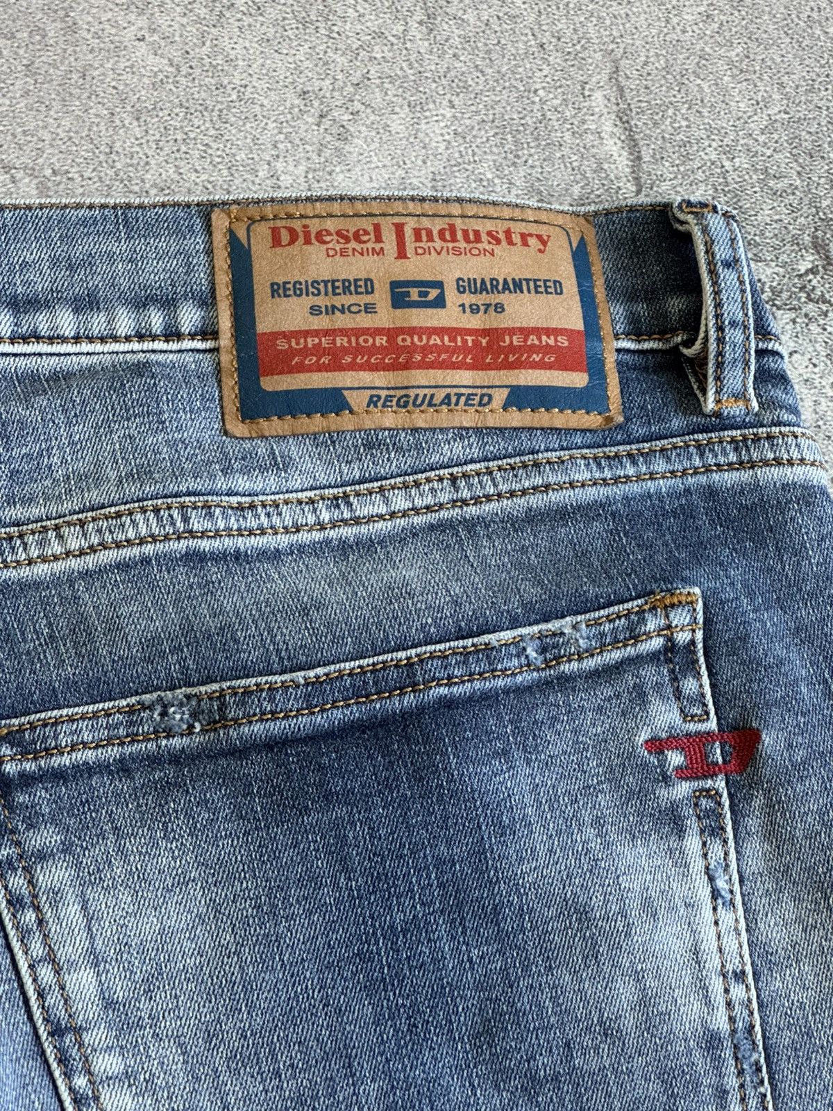 Diesel Diesel 38/34 2019 D-Strukt denim pants trousers jeans y2k Size US 38 / EU 54 - 4 Thumbnail