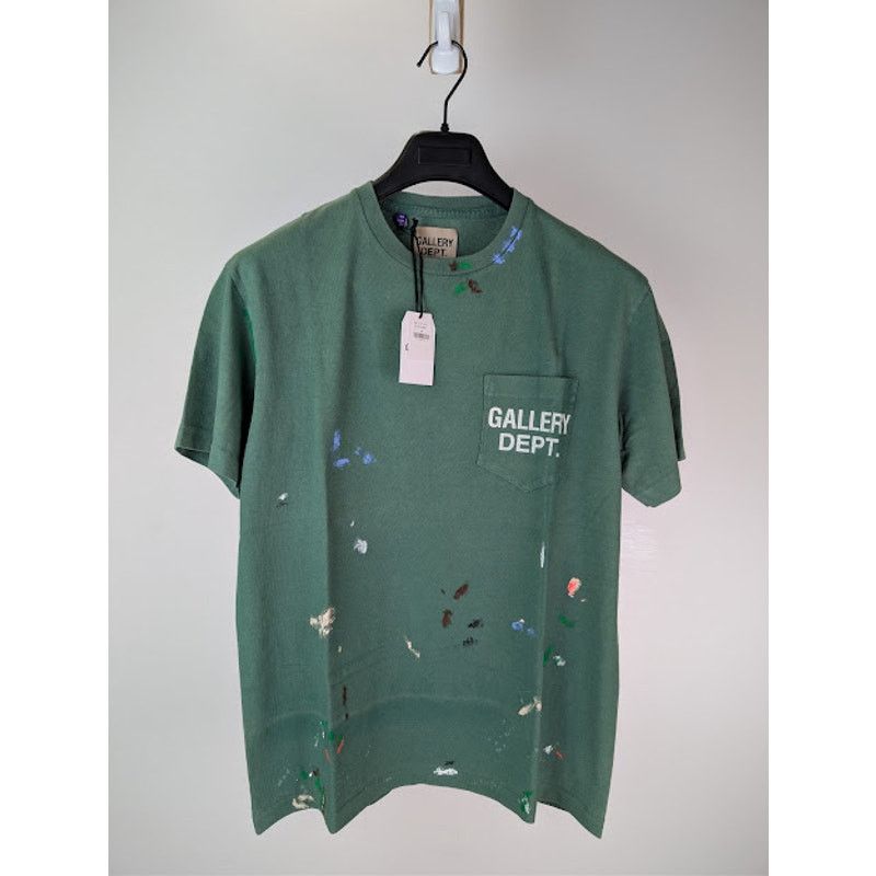 Gallery Dept. o1rshd1 Vintage Logo Painted T-Shirt in Green Size US M / EU 48-50 / 2 - 9 Thumbnail