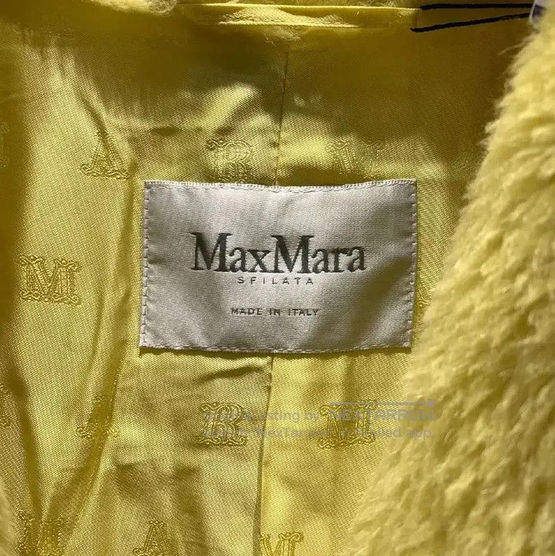 Max Mara MaxMara Cozy Yellow Wool Coat for Women . Size XXS / US 00 / IT 34 - 2 Thumbnail