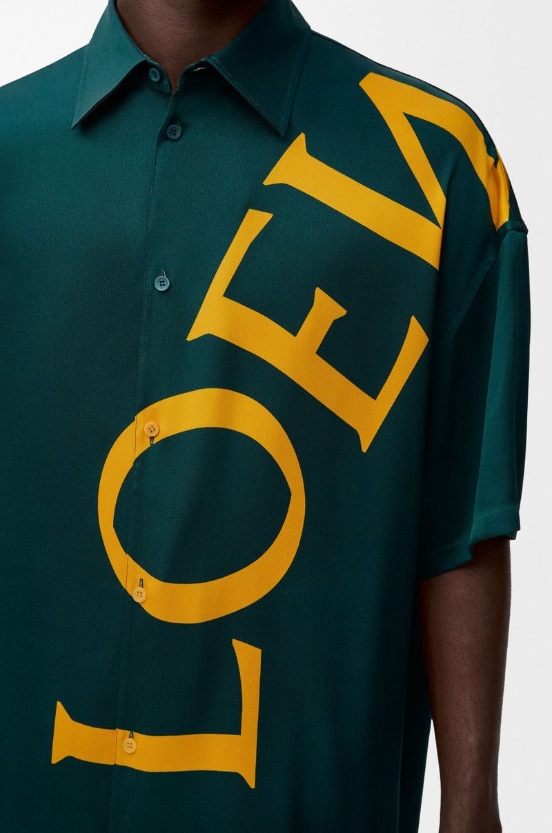 Loewe o1in1g0426 Short Sleeve Shirt in Dark Green Size US L / EU 52-54 / 3 - 5 Thumbnail