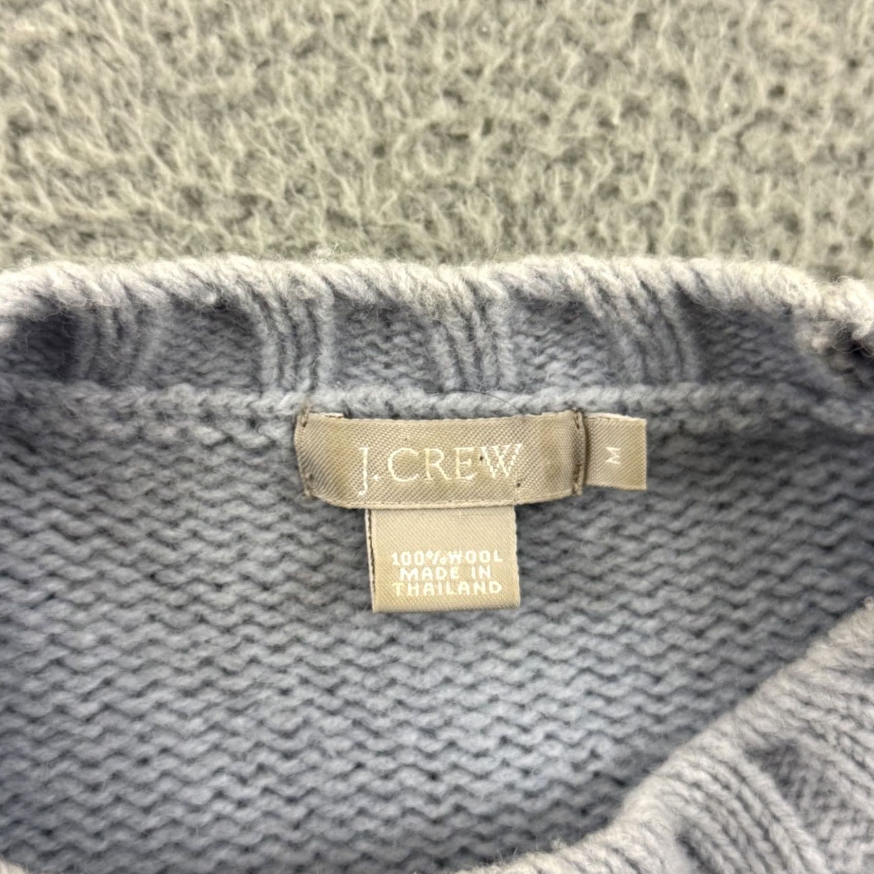 J.Crew J.CREW Sweater Womens Medium Blue Long Sleeve Knit Academia Preppy Wool Pullover Size M / US 6-8 / IT 42-44 - 6 Thumbnail