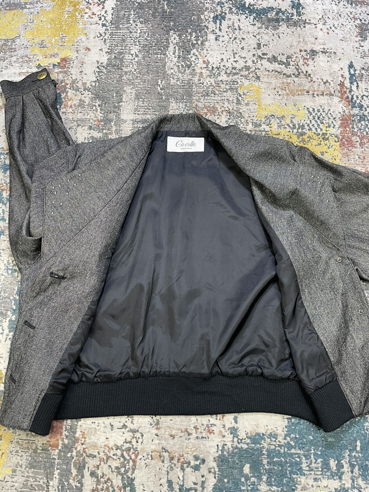 Japanese Brand Co Collo Made Katayama Speckled Stud Detail Jacket Size M / US 6-8 / IT 42-44 - 8 Thumbnail