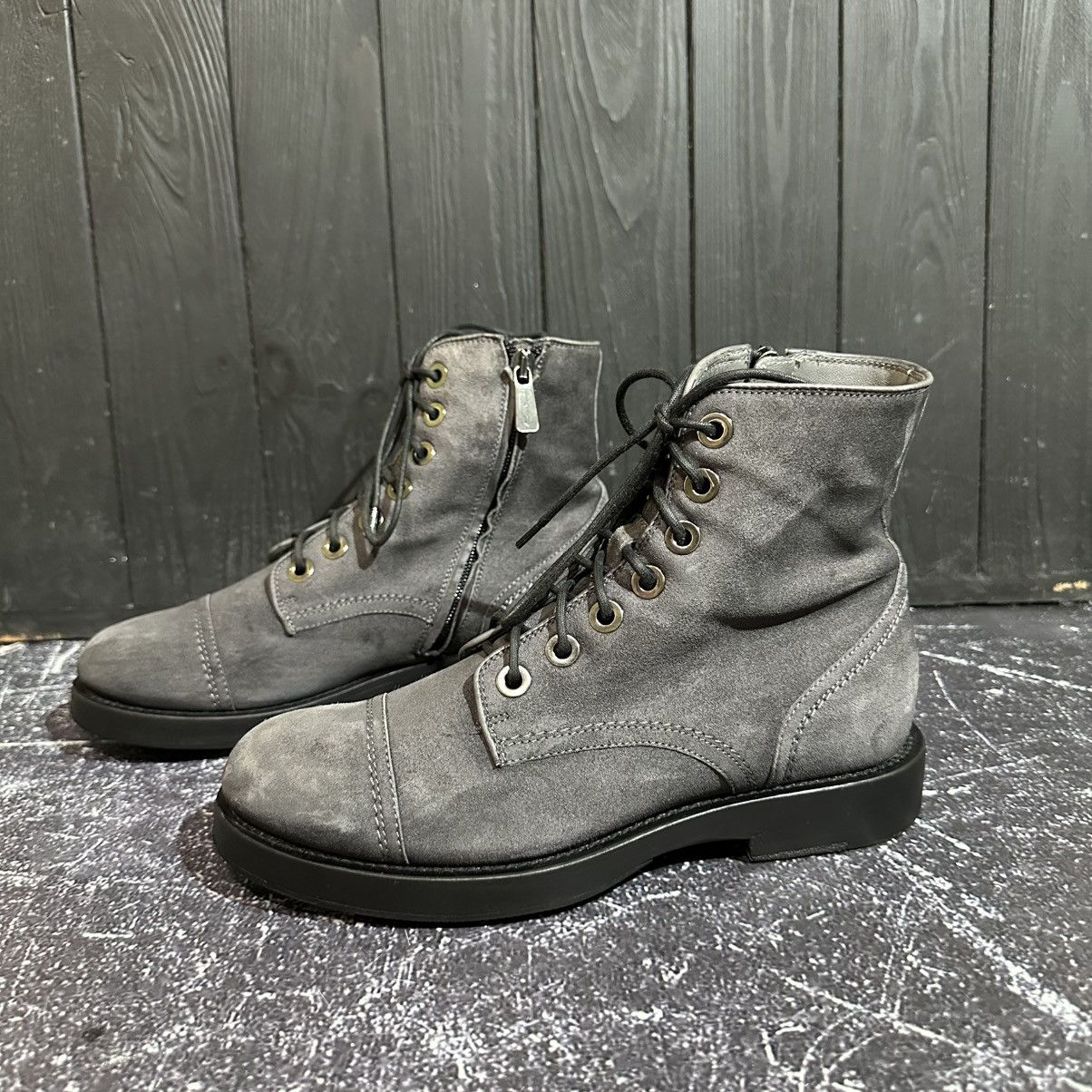 Santoni SANTONI - Women’s Suede/Leather Gray Boots Size 36 Size US 6 / IT 36 - 3 Thumbnail