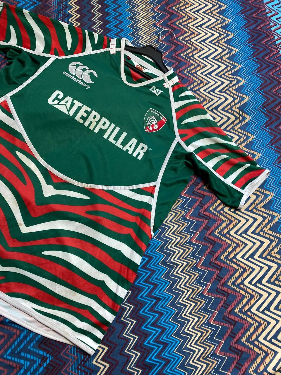 Canterbury of New Zealand Canterbury Leicester Tigers Caterpillar Rugby Shirt Rugby Size US XL / EU 56 / 4 - 7 Thumbnail