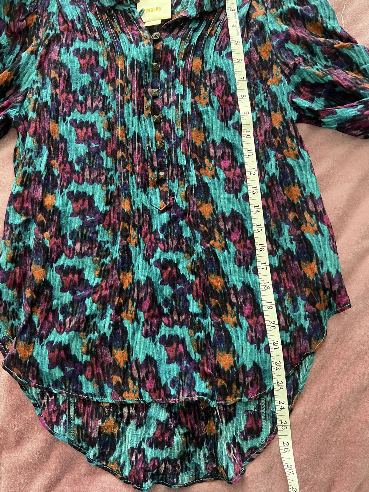 Anthropologie Anthropologie button-down blouse Size XS / US 0-2 / IT 36-38 - 7 Thumbnail