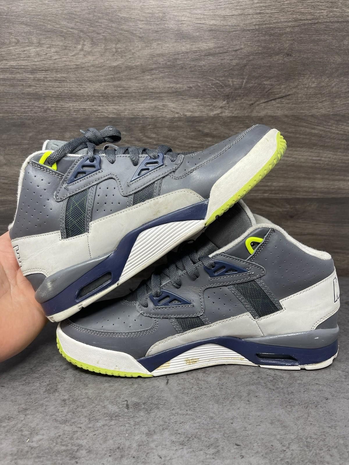 Nike Nike Air Trainer SC High Shoes Kids Size 7Y Dark Grey Green Size US 7 / EU 40 - 7 Thumbnail