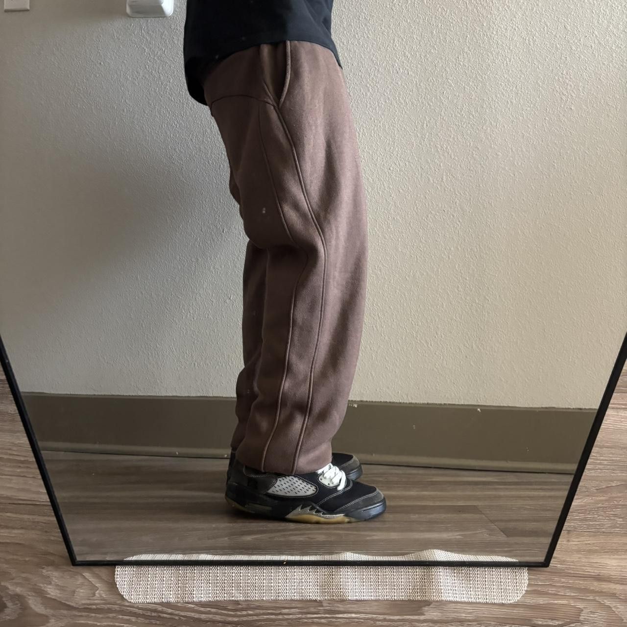 Japanese Brand Crazy Vintage Y2K/2000s Brown Essential Sweatpants! Fits S Size US 28 / EU 44 - 2 Thumbnail