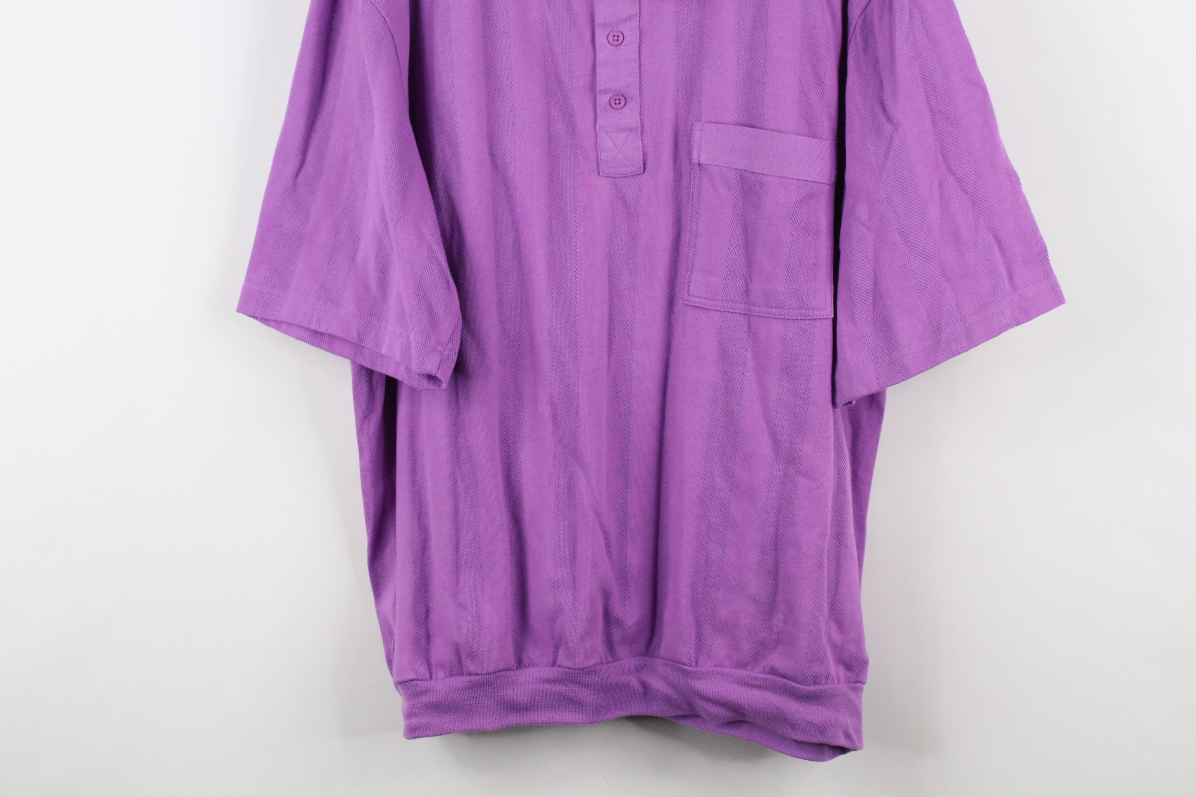 Vintage Vintage 90s Streetwear Blank Mesh Vented Pullover Polo Shirt Size US L / EU 52-54 / 3 - 3 Thumbnail