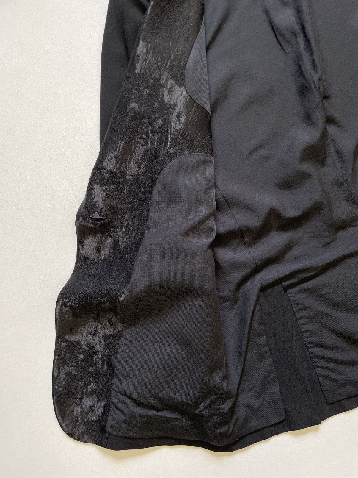 Ann Demeulemeester Sample ‘Oriental Brocade’ Shawl Collar Blazer Size 38R - 10 Thumbnail