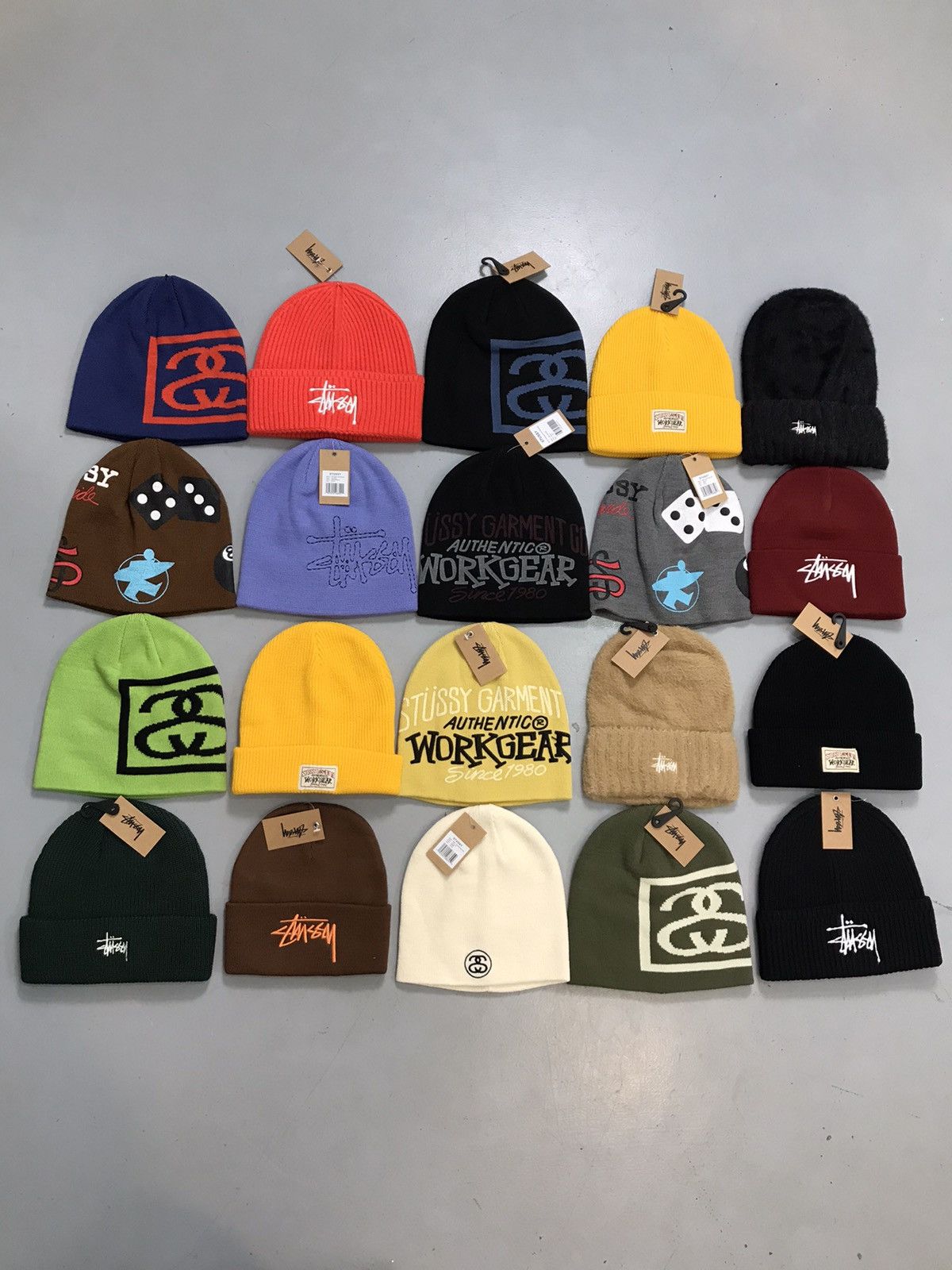 Carhartt Bundle of 10 factory leftover stussy graphic printed binnie Size ONE SIZE - 1 Thumbnail