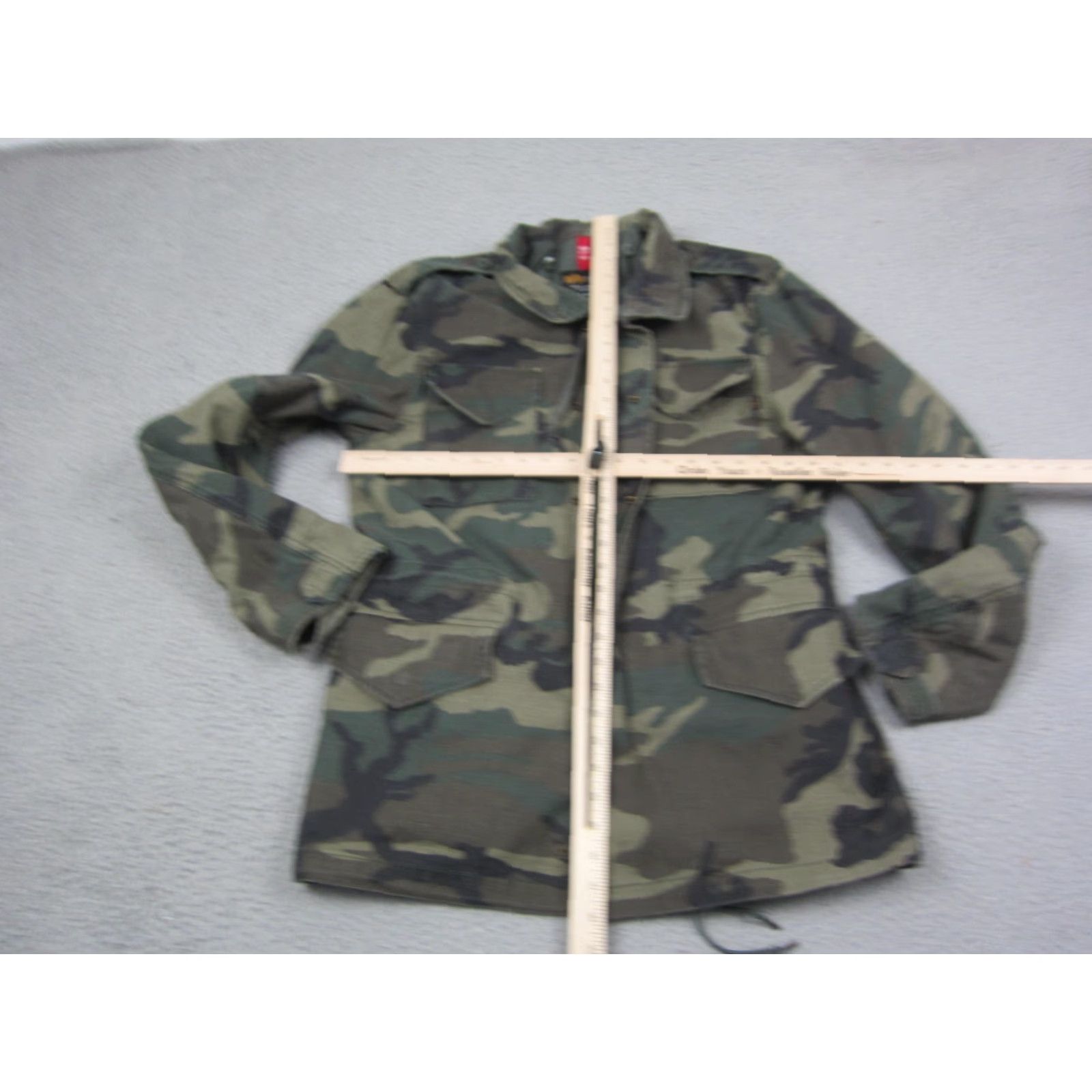 Alpha Industries Alpha Industries Jacket Mens M-65 Green Camouflage Military Field Utility Cotton Canvas Zip Mid-Length Size US M / EU 48-50 / 2 - 7 Thumbnail