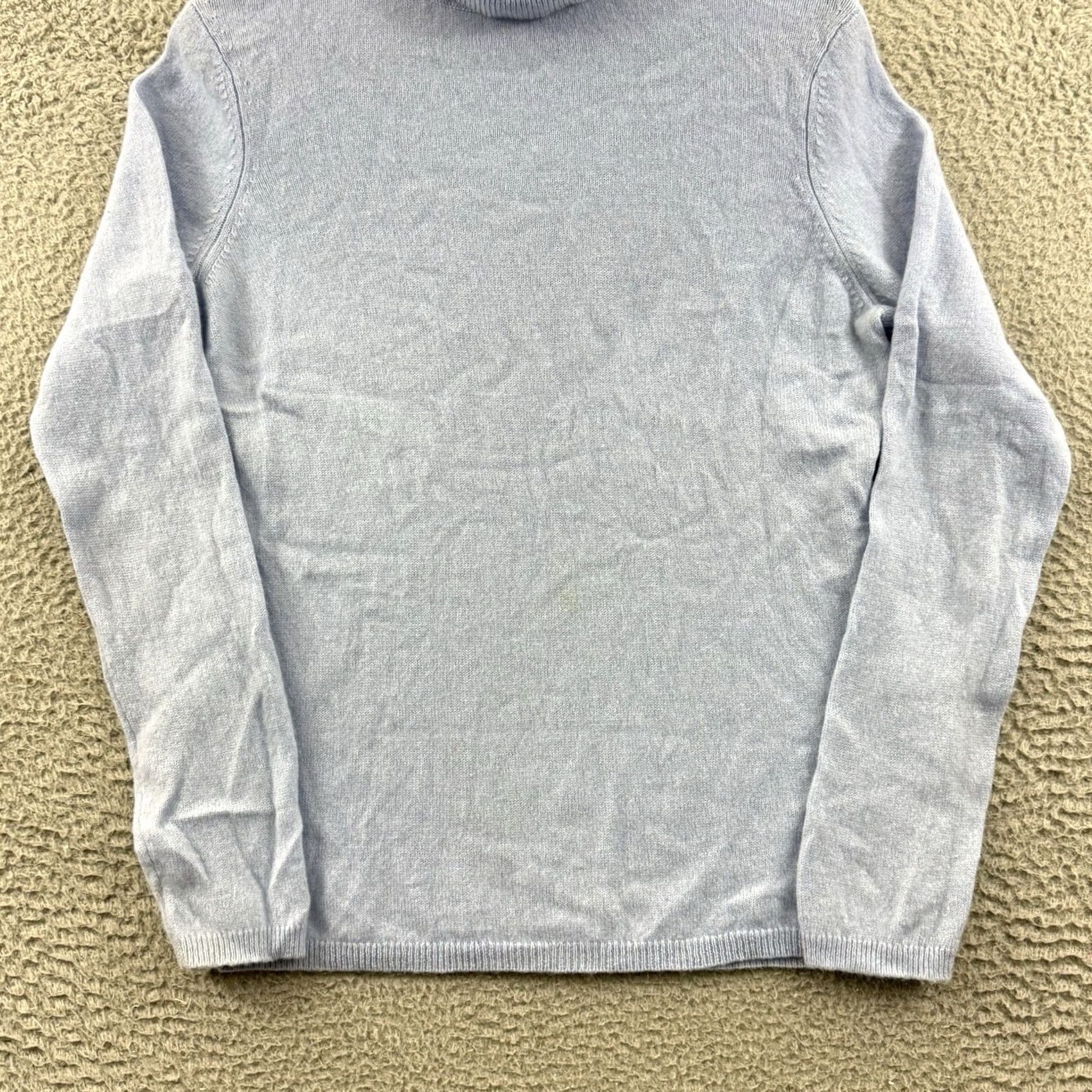 Vintage Cashmere Charter Club Sweater Women’s Medium Blue Knit Turtleneck Pullover Size M / US 6-8 / IT 42-44 - 2 Thumbnail
