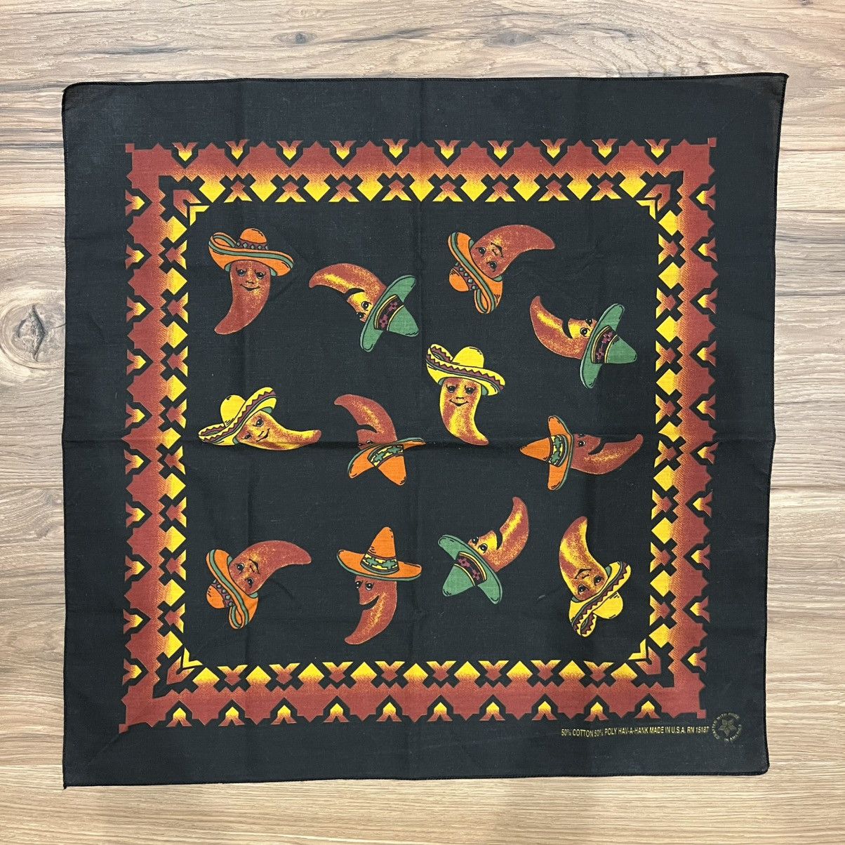 Other Vintage Pepper Bandana Hav-A-Hank Made in USA 21x21 Size ONE SIZE - 1 Thumbnail
